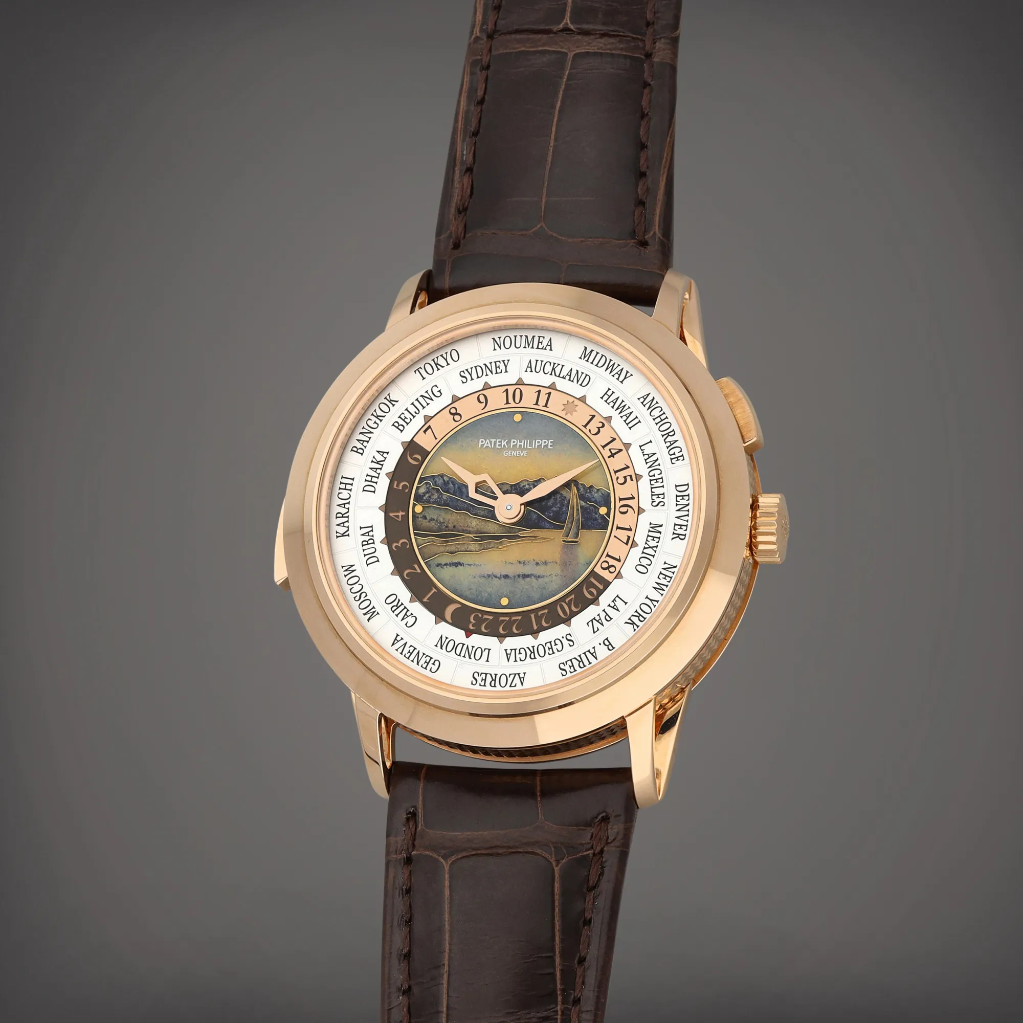 Patek Philippe World Time Minute Repeater 5531R-001 40mm Rose gold Multi-color