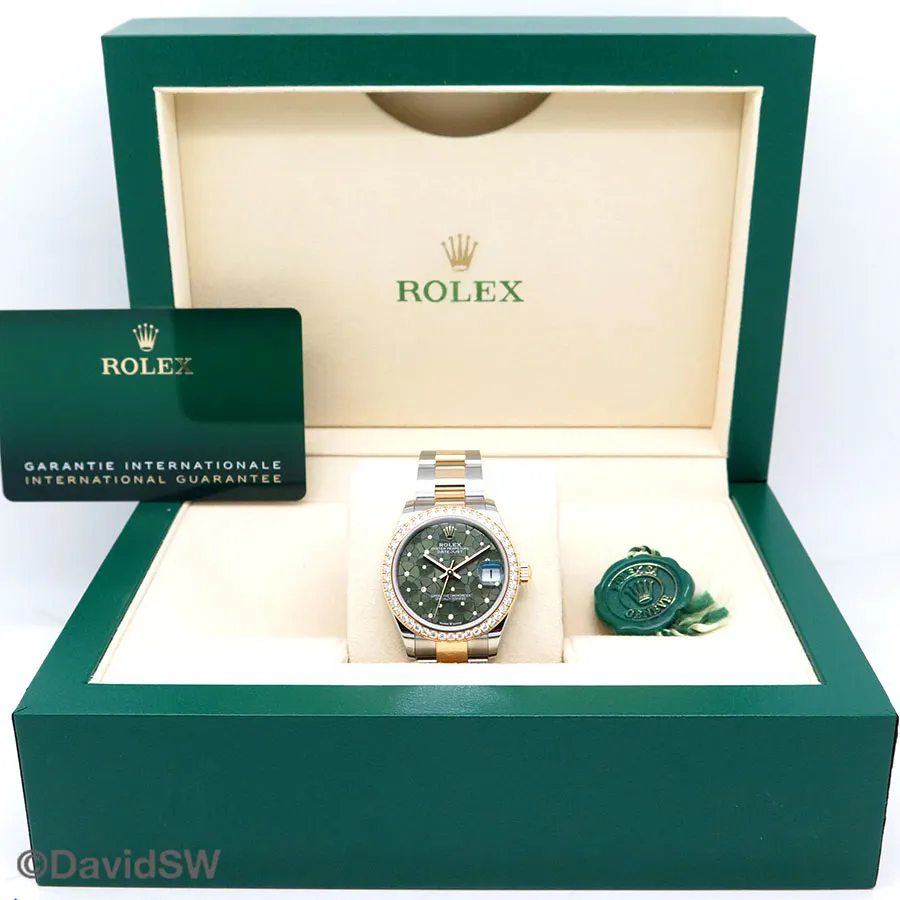 Rolex Datejust 31 278383RBR 28mm 18K/SS Green 1