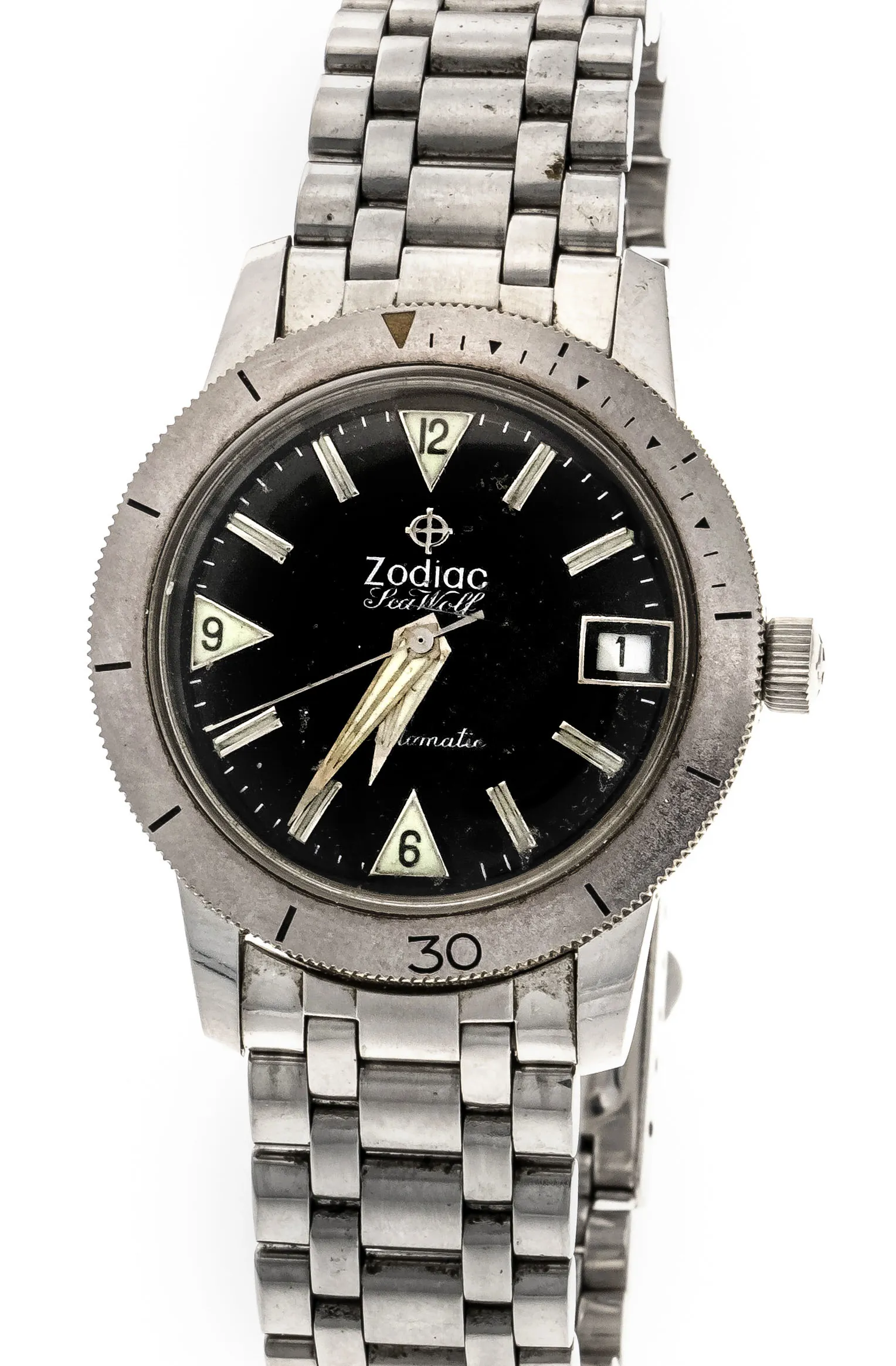 Zodiac Sea Wolf 722–916 35mm Stainless steel Black