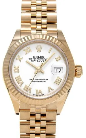 Rolex Lady-Datejust 279178 28mm Yellow gold White