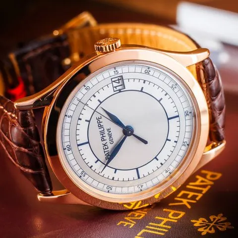 Patek Philippe Calatrava 5296r 38mm Rose gold Silver