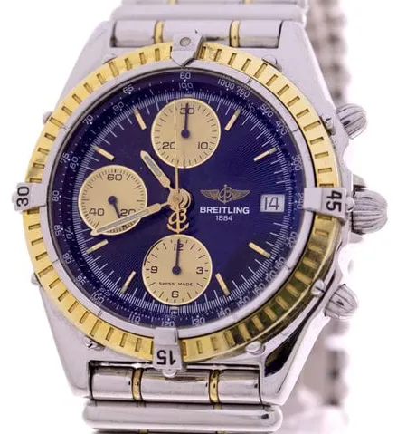 Breitling Chronomat B13047 37mm Gold/steel Blue
