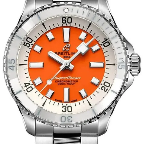 Breitling Superocean A17377211O1A1 36mm Stainless steel Orange