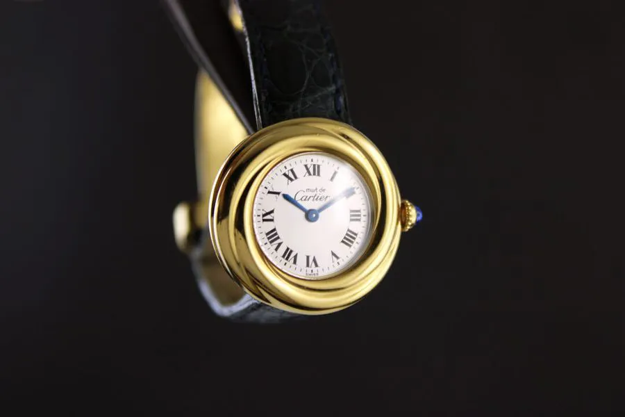 Cartier Trinity 2735 27mm Yellow gold Silver 1