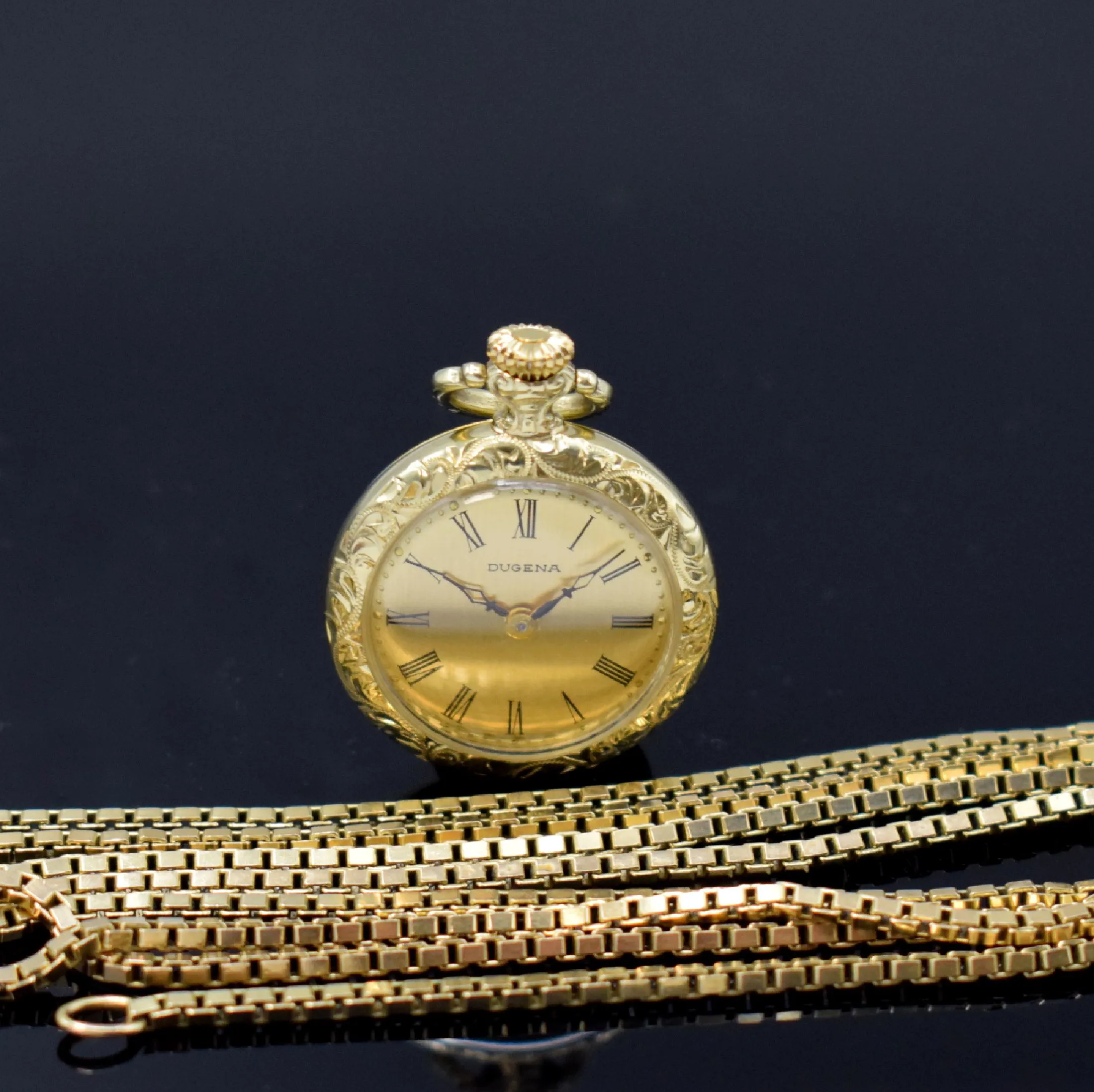 Dugena 25mm Yellow gold Champagne