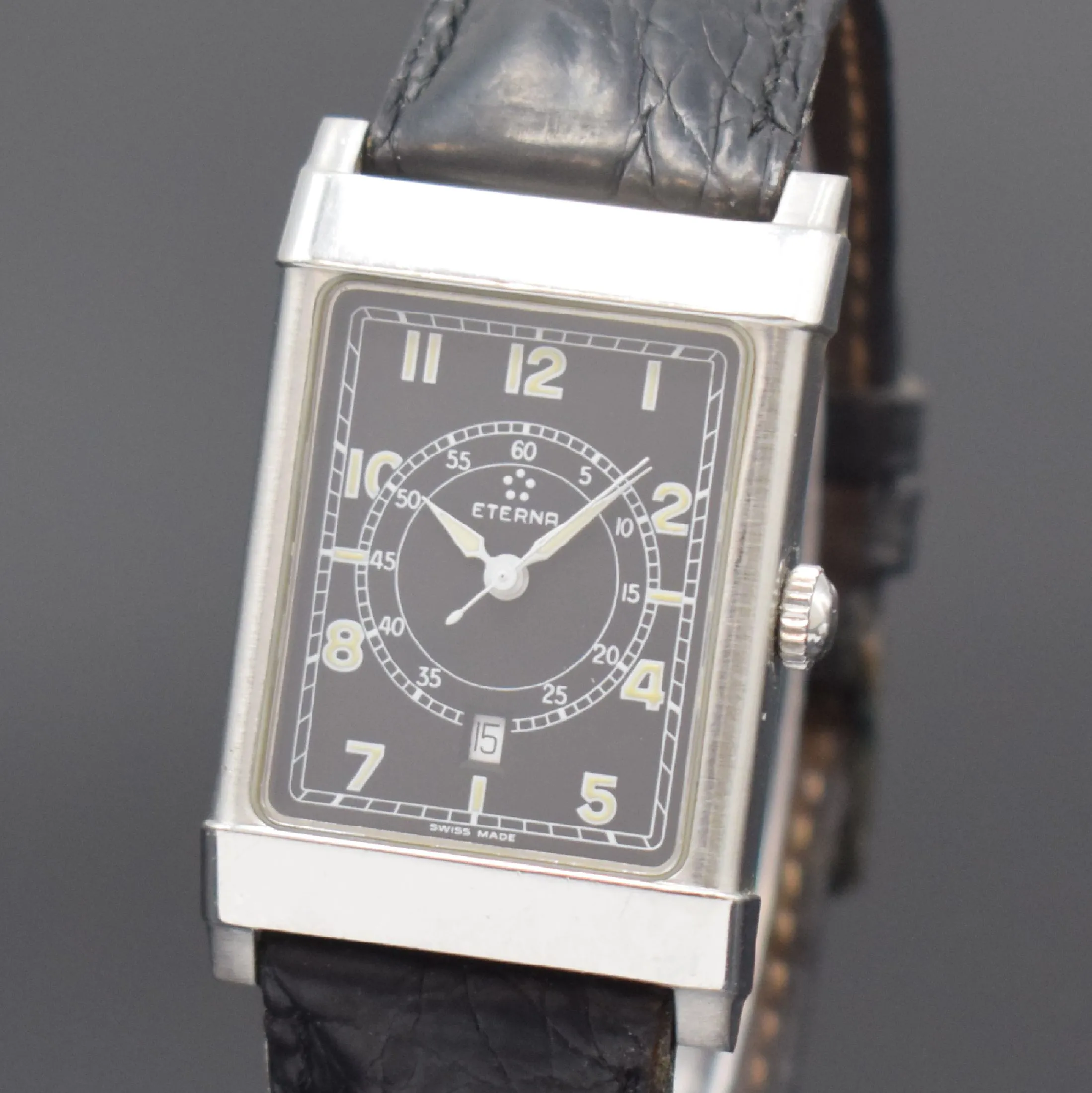 Eterna Les Historiques 8490.41 41mm Stainless steel Black 1