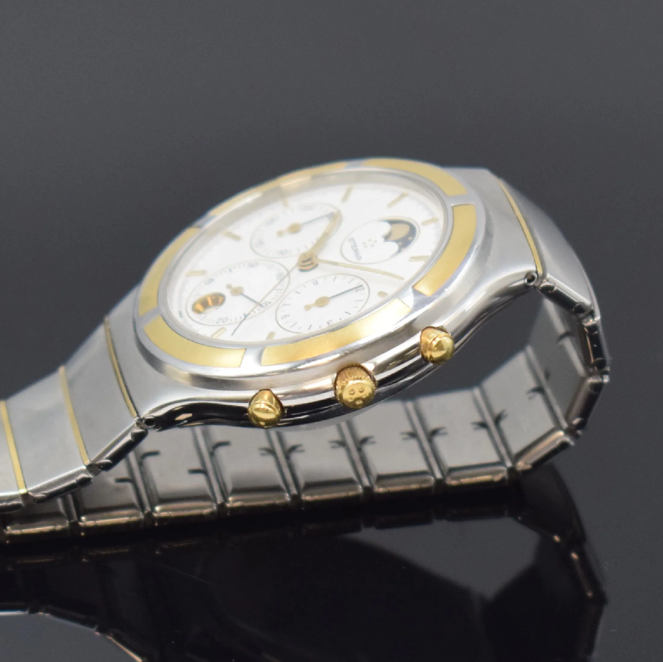 Eterna Airforce 850.4334.42 S 37mm Yellow gold and Stainless steel White 3