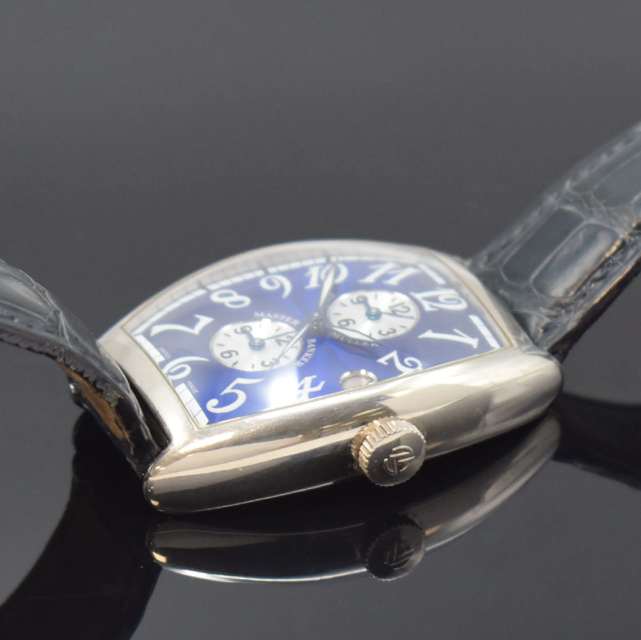 Franck Muller Master Banker 6850 MB 47mm White gold Blue 3