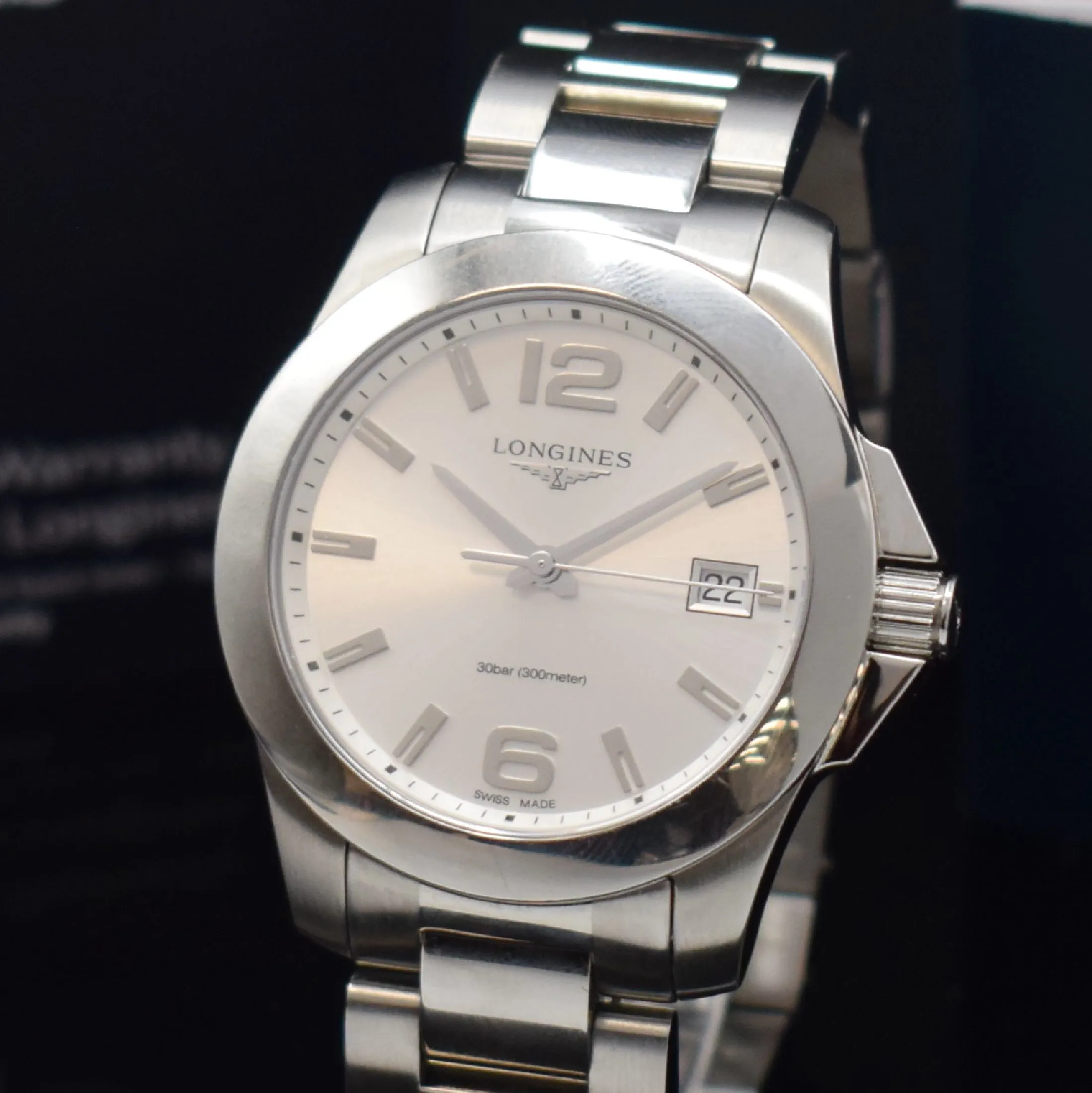 Longines Conquest L3.277.4 34.5mm Stainless steel Silver 1