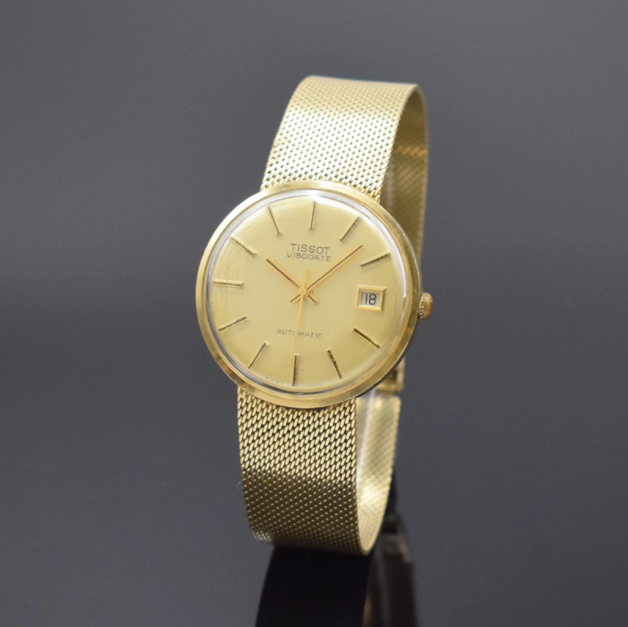 Tissot Visodate 6359 34mm Yellow gold Champagne