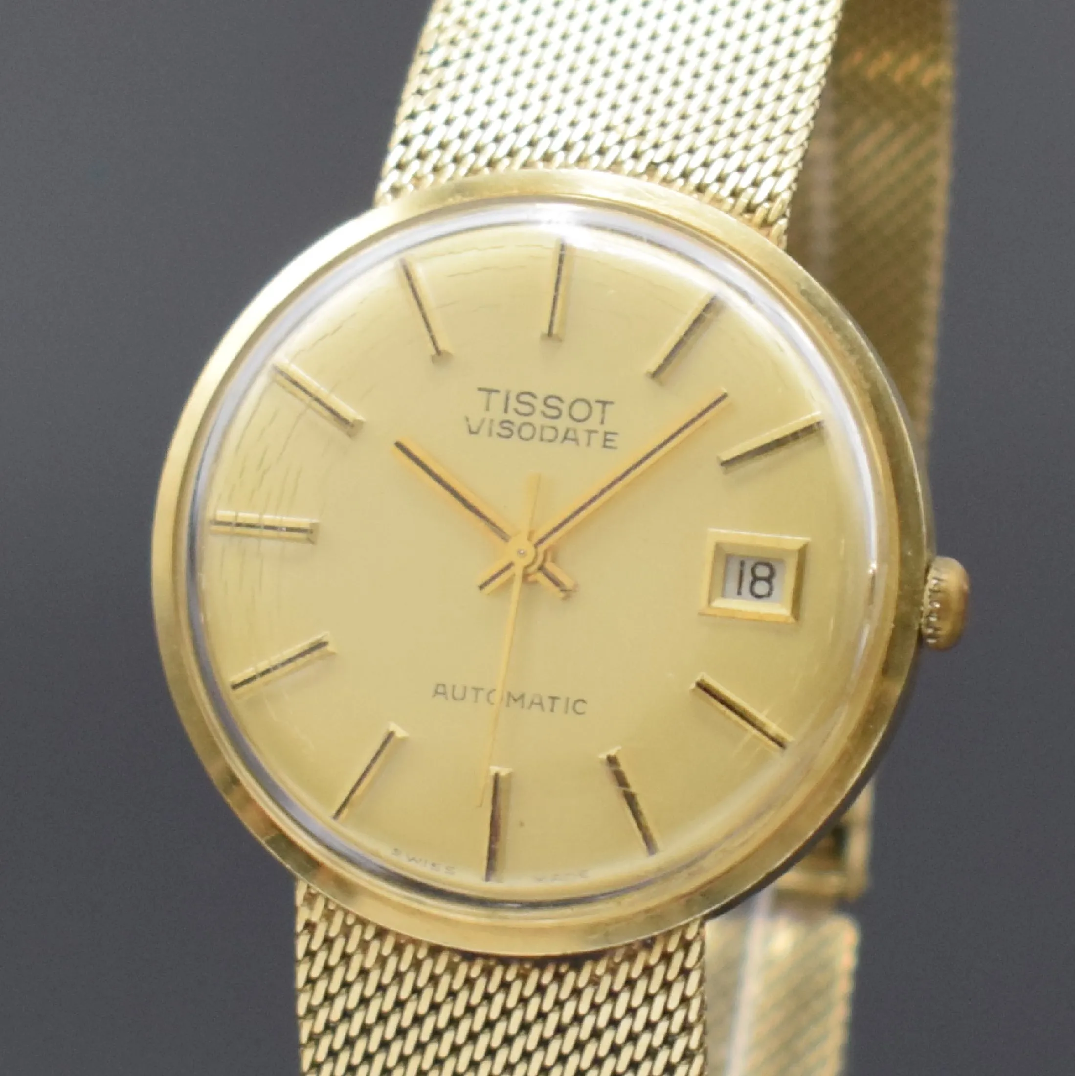 Tissot Visodate 6359 34mm Yellow gold Champagne 1