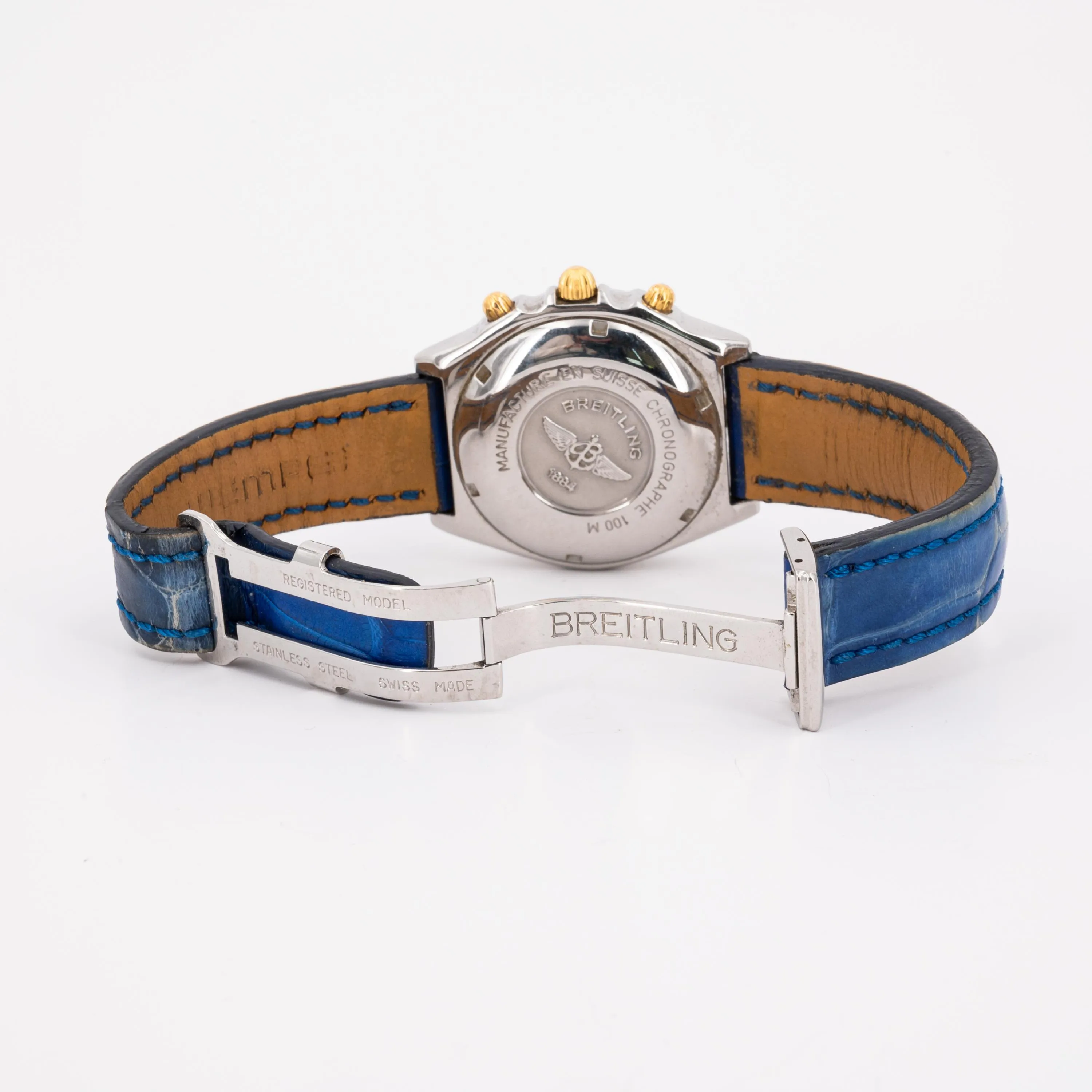 Breitling Chronomat B13050.1 40mm Yellow gold and stainless steel Blue 5