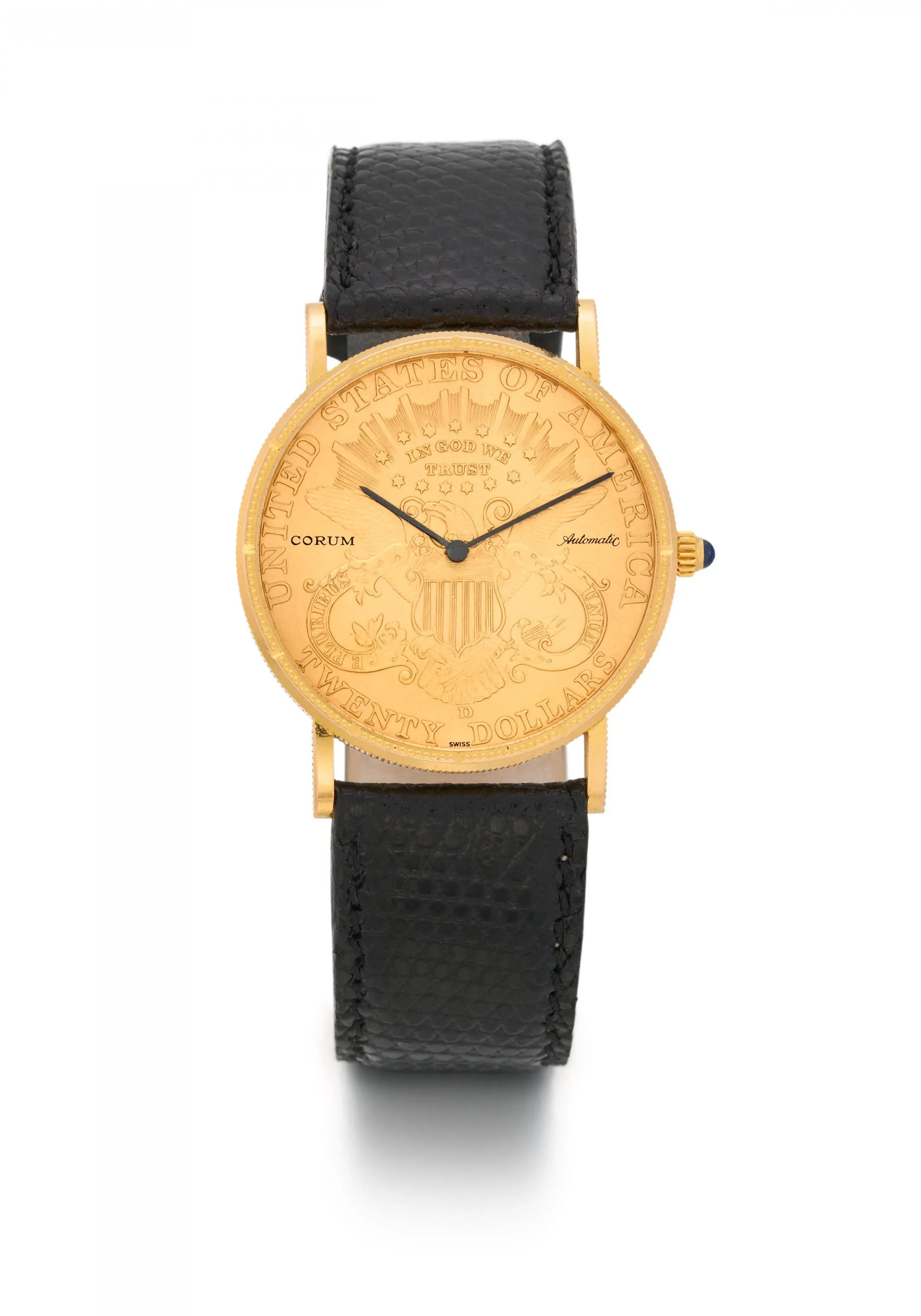 Corum Coin Watch 35mm Yellow gold Champagne