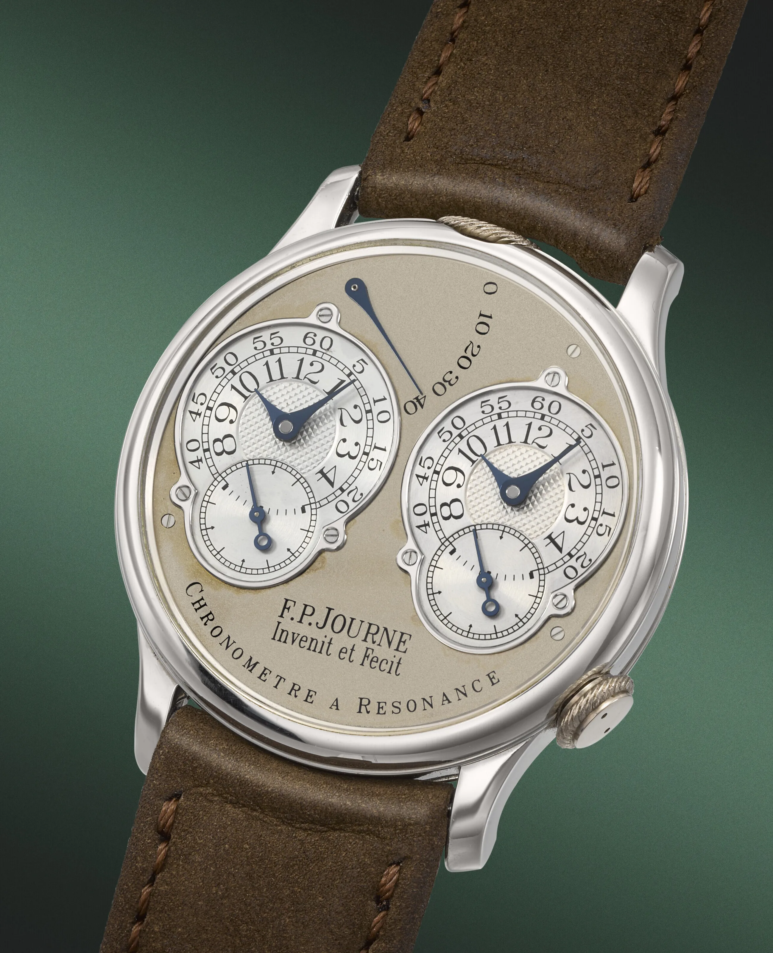 F.P. Journe Chronomètre à Résonance 38mm Platinum Gray 1