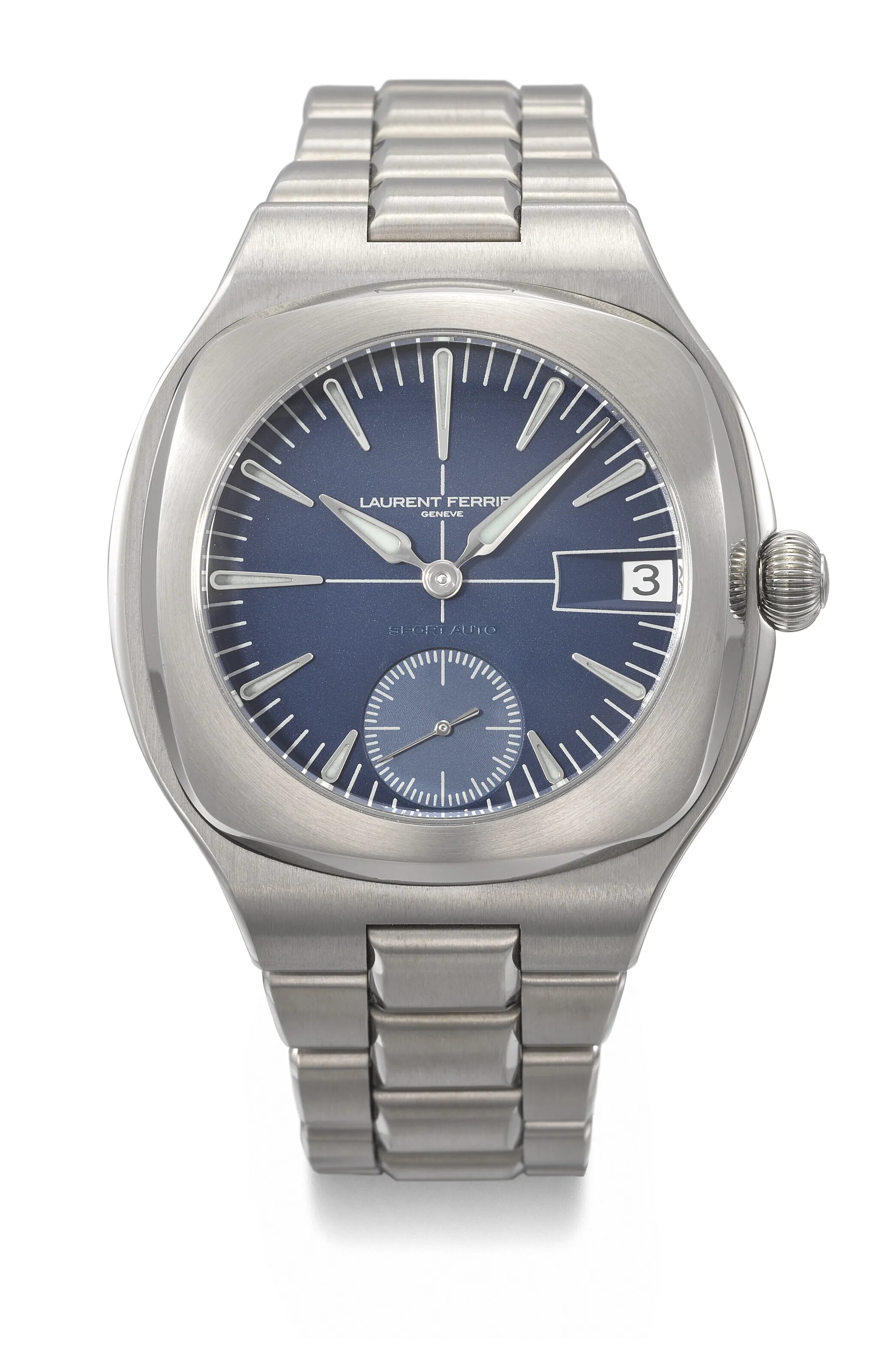 Laurent Ferrier Sport Auto "On Track" 41.5mm Titanium Blue