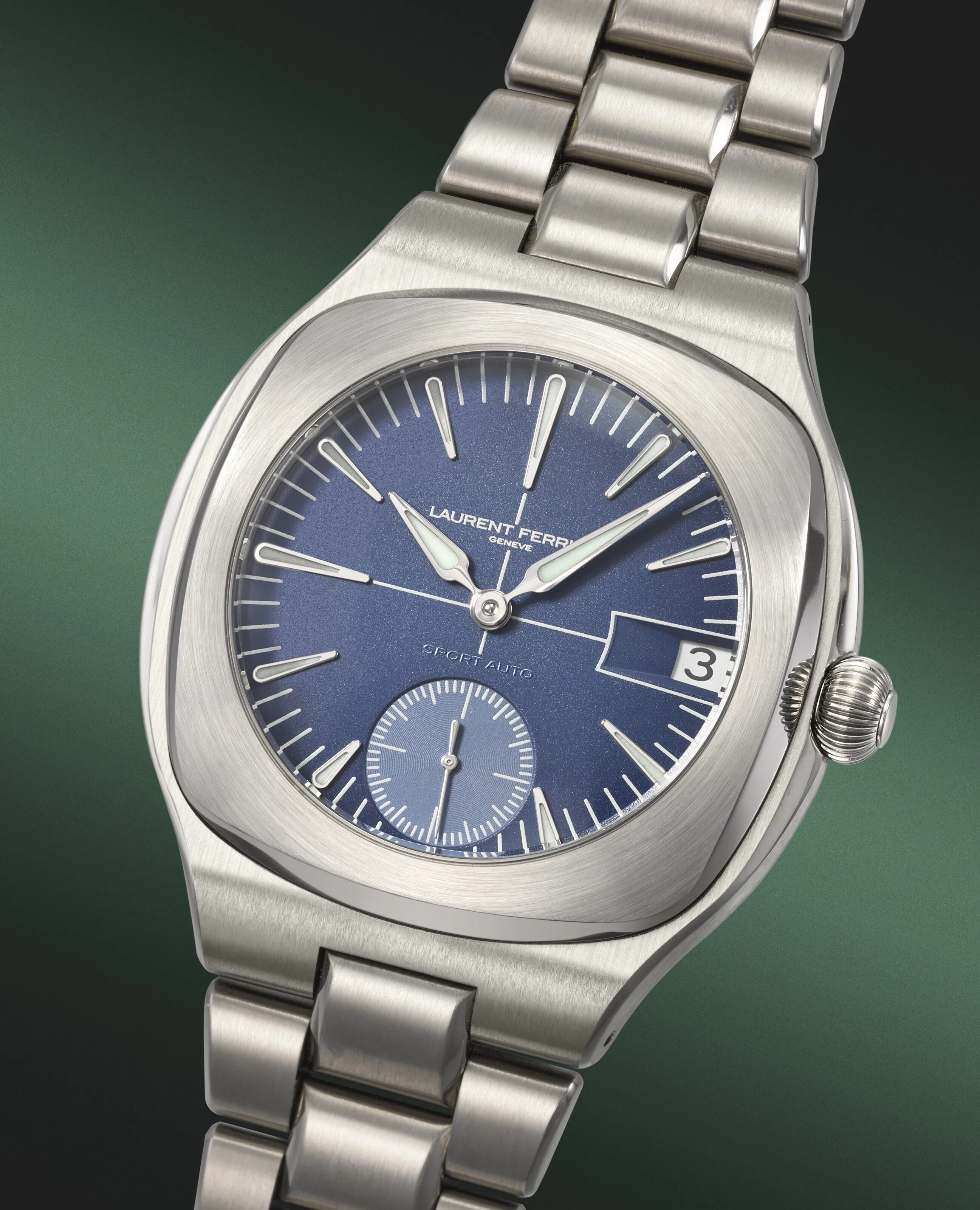 Laurent Ferrier Sport Auto "On Track" 41.5mm Titanium Blue 1