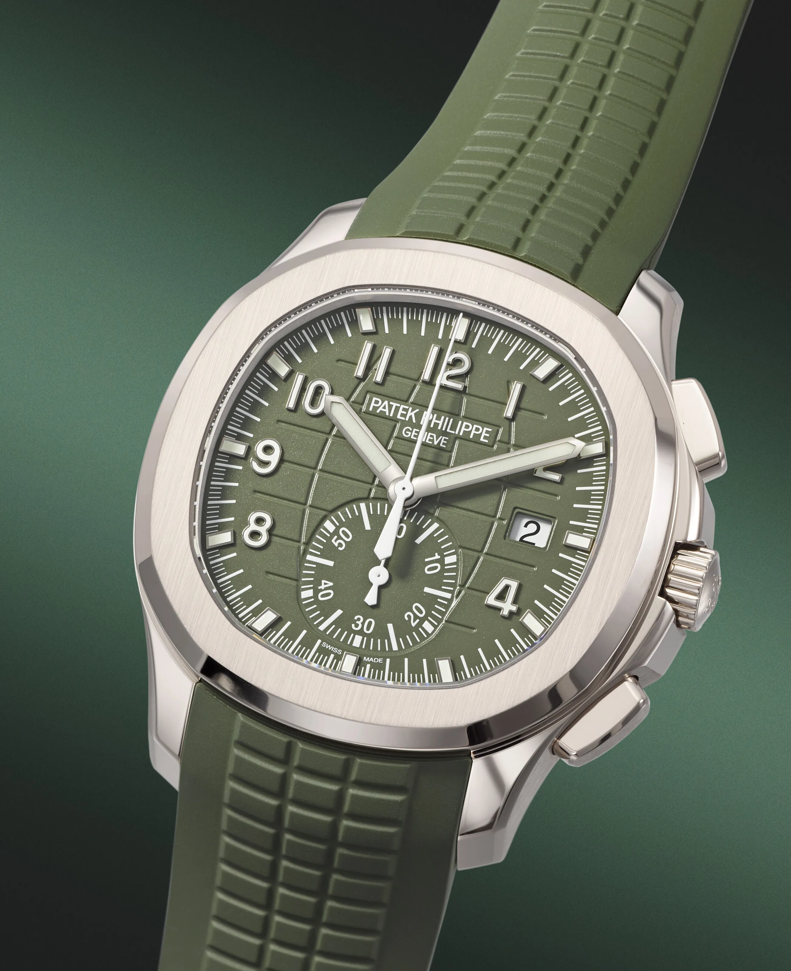 Patek Philippe Aquanaut 5968G-010 42mm White gold Green 1