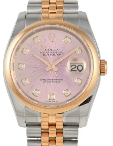 Rolex Datejust 36 116201 36mm Stainless steel Pink