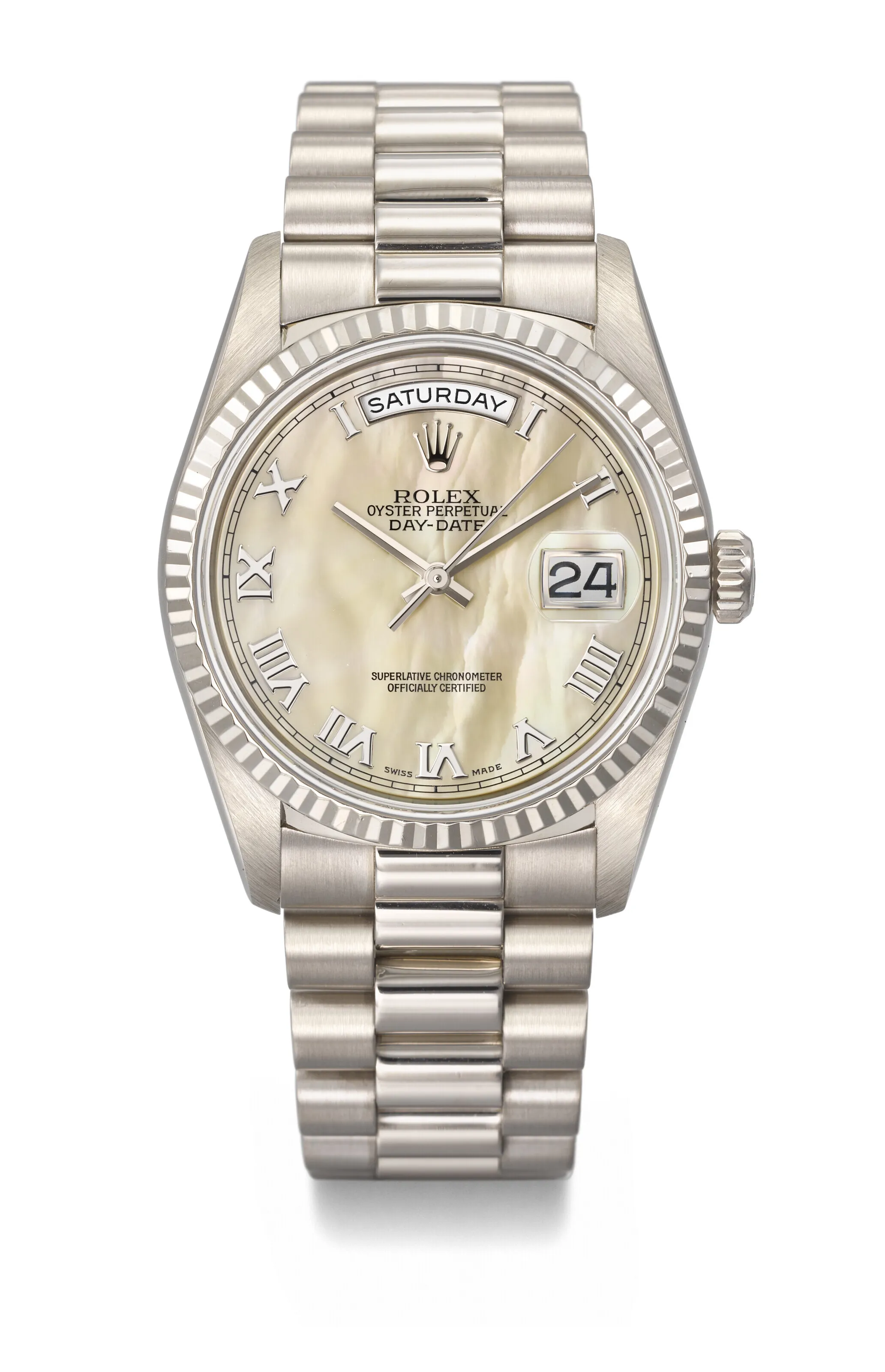 Rolex Day-Date 36 18239 36mm White gold Mother-of-pearl