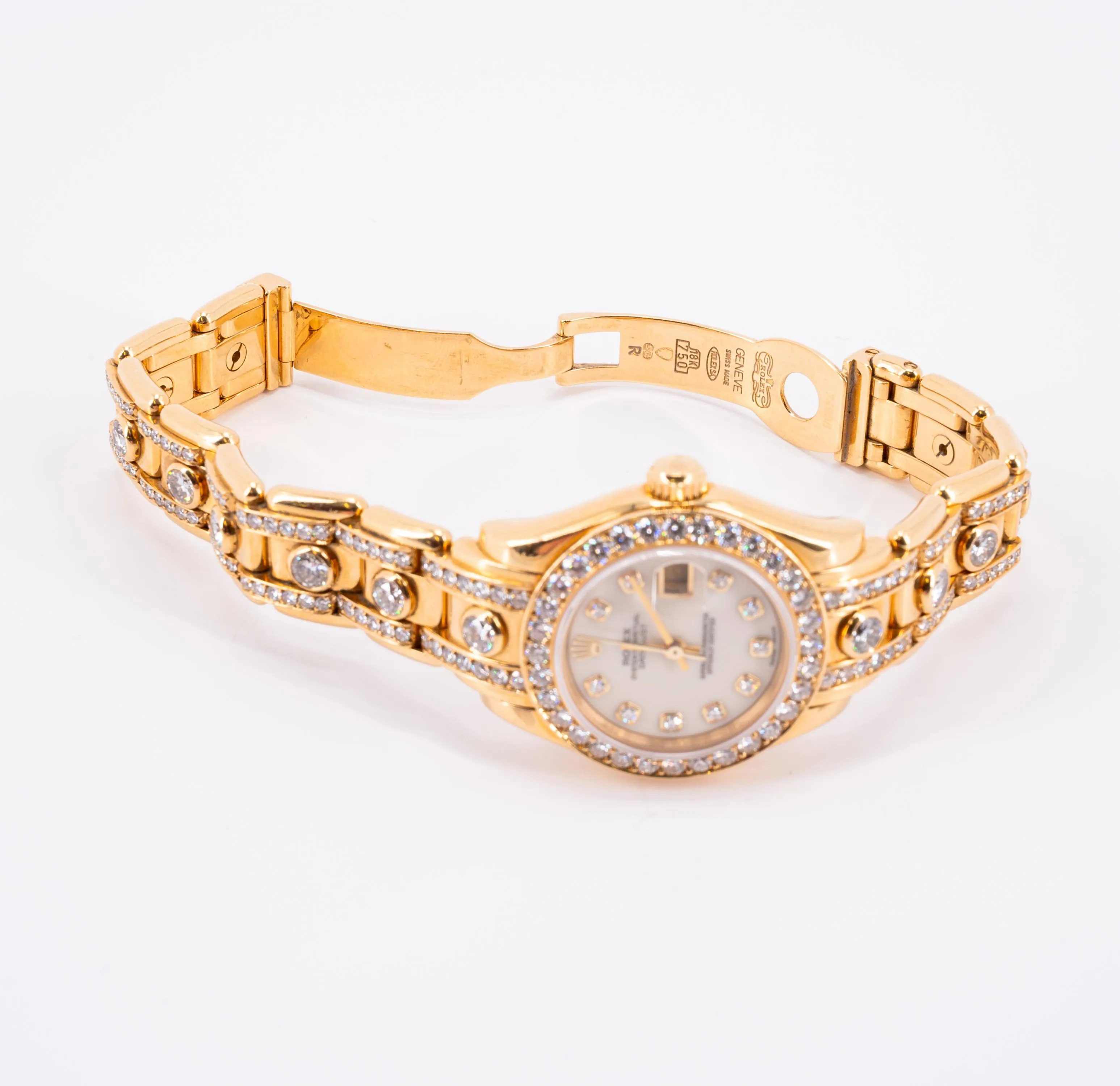 Rolex Pearlmaster 69298 29mm Yellow gold Cream 5