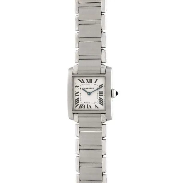 Cartier Tank Française 2301 25mm Stainless steel Ivory