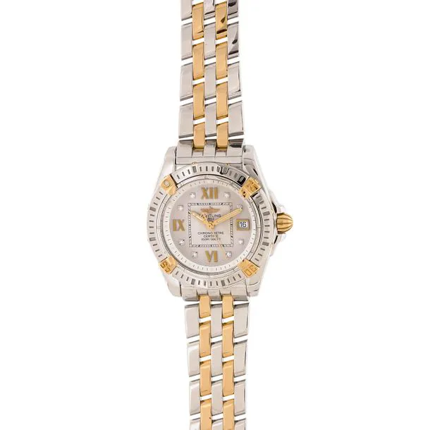 Breitling Galactic B71356 31mm Yellow gold and Stainless steel Beige