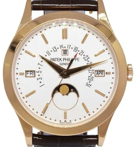 Patek Philippe Perpetual Calendar 5496R-001 39.5mm Rose gold Silver