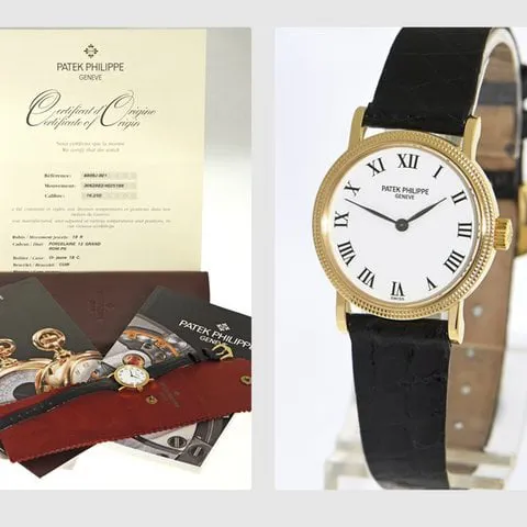 Patek Philippe Calatrava 4809 25mm Yellow gold White