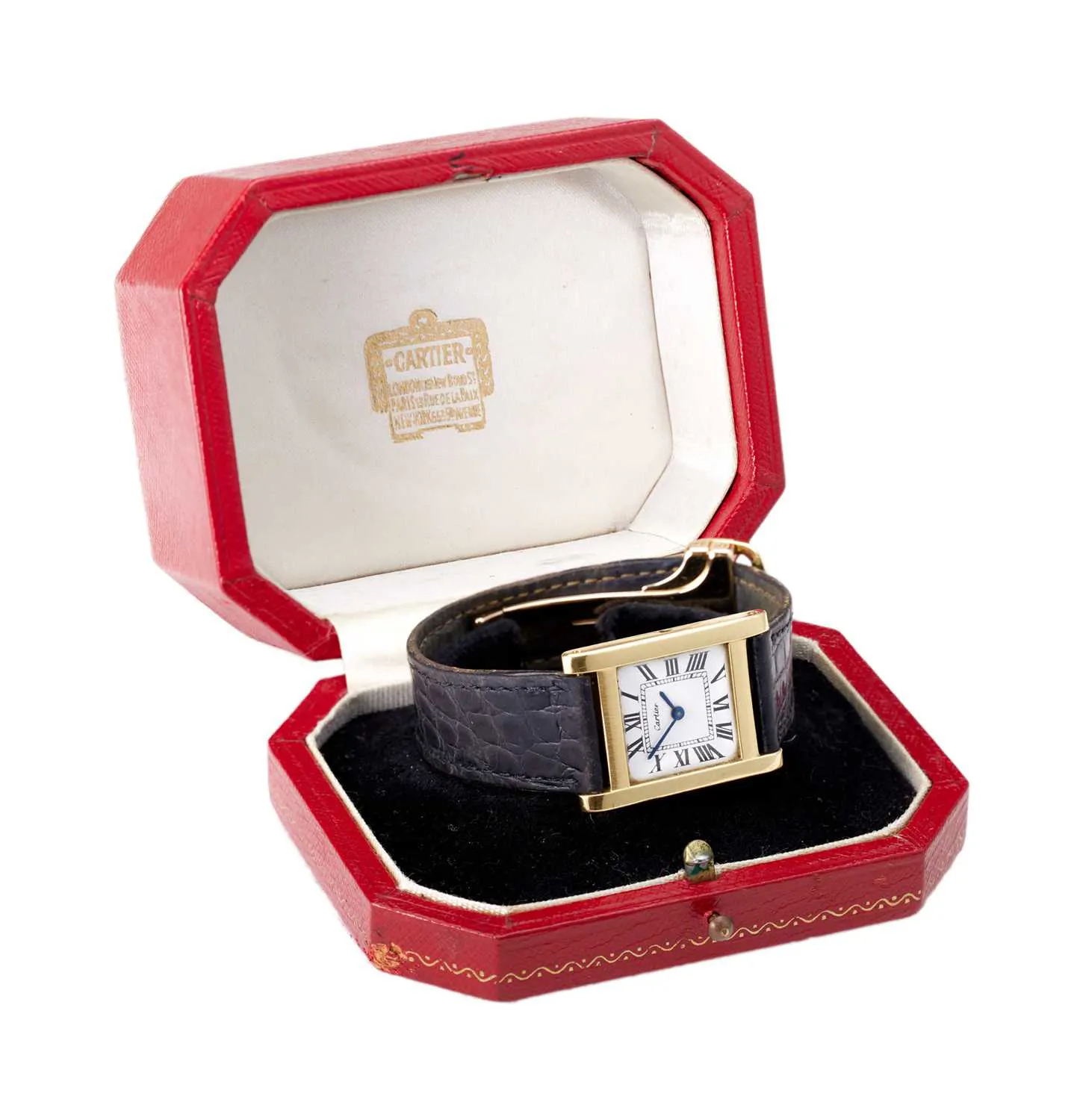 Cartier Tank Normale 23mm Yellow gold White 1