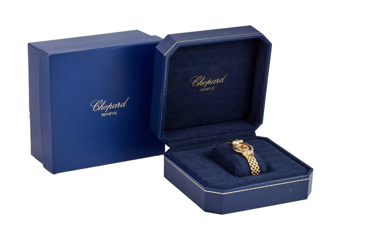 Chopard Happy Diamonds 4097 1 24mm Yellow gold Champagne 1