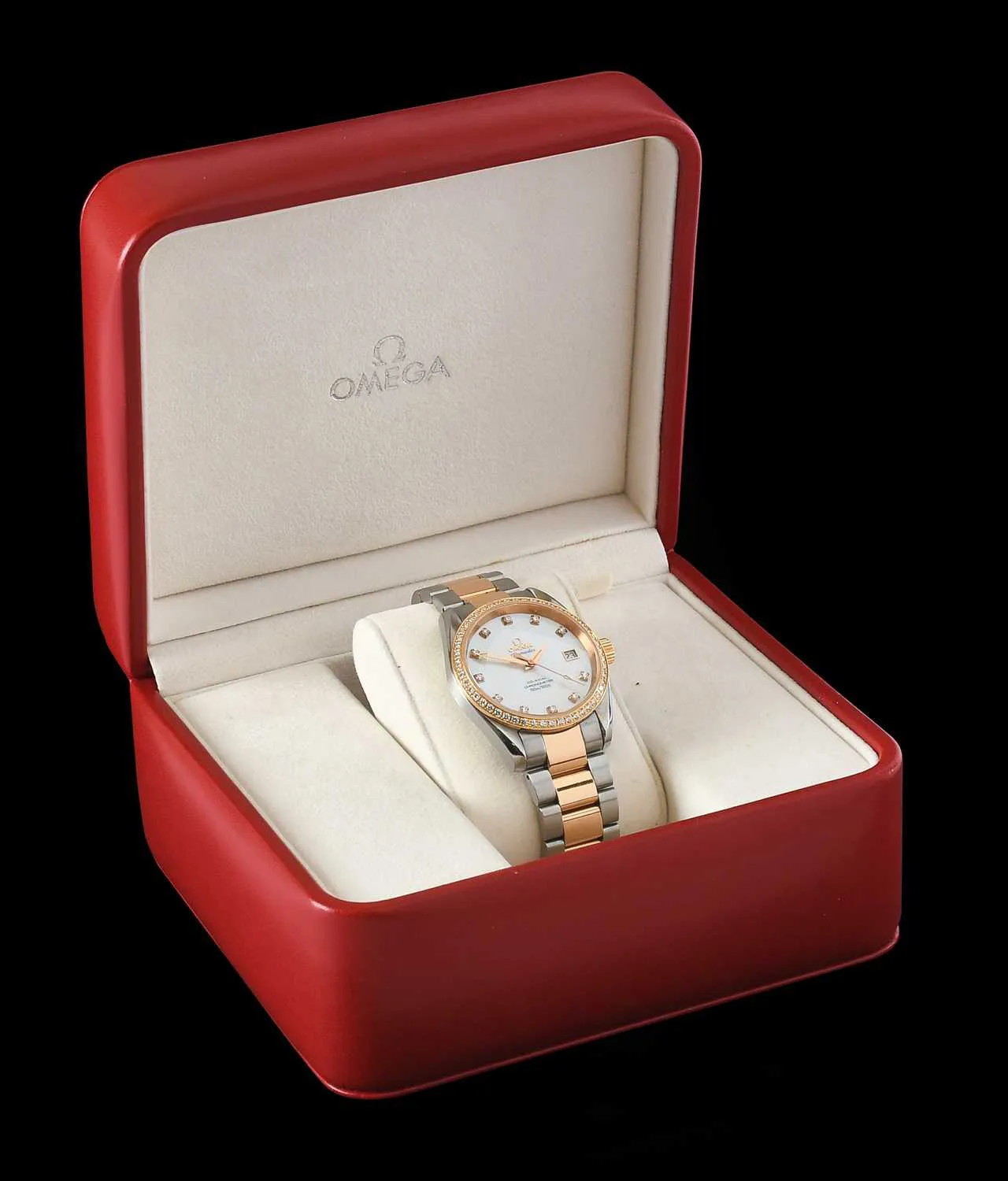 Omega Aqua Terra 2309.75.00 36mm Yellow gold and stainless steel Mother-of-pearl 3