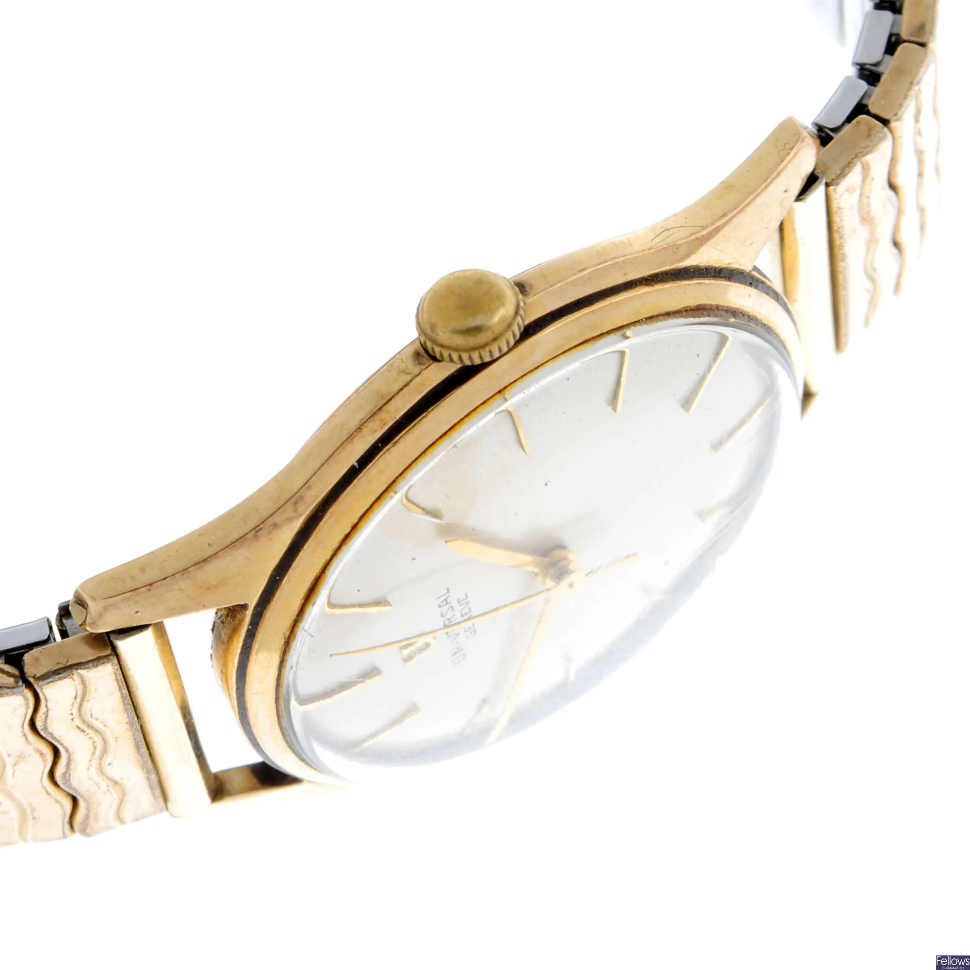 Universal Genève 33mm Yellow gold Silver 3