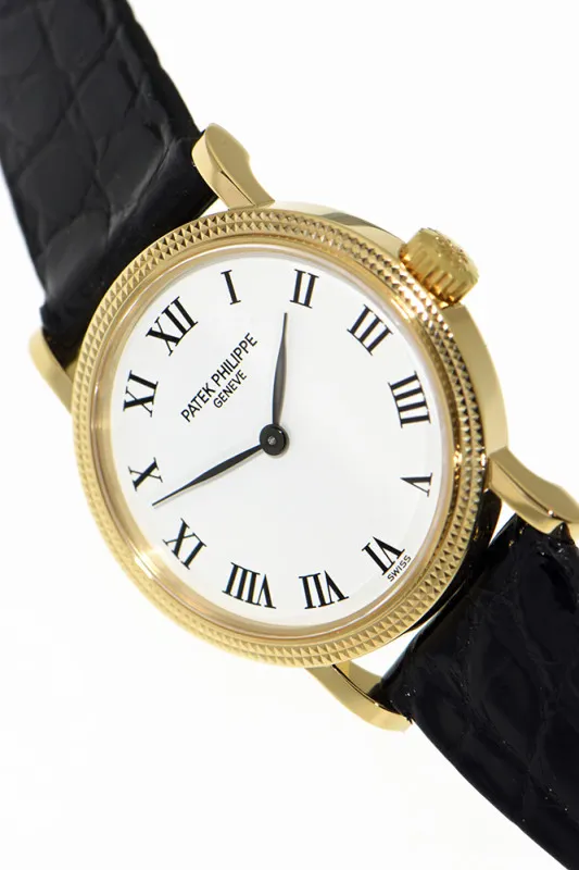 Patek Philippe Calatrava 4809 25mm Yellow gold Porcelain 2