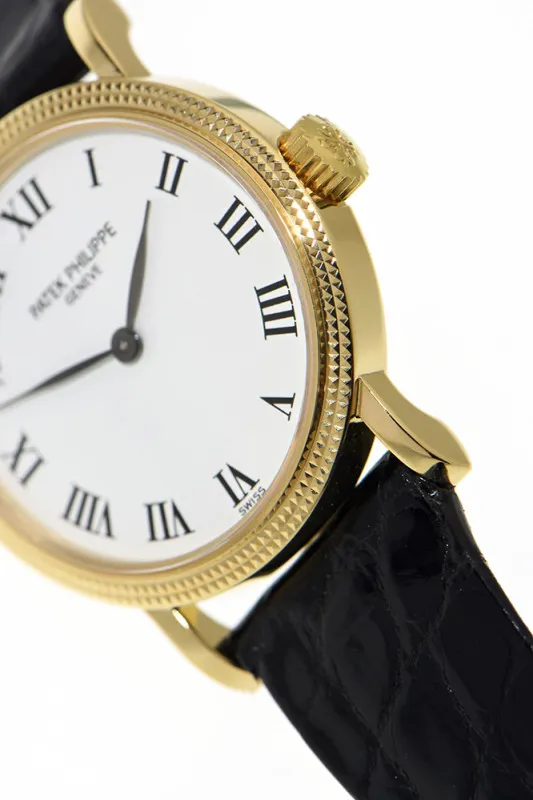 Patek Philippe Calatrava 4809 25mm Yellow gold Porcelain 4