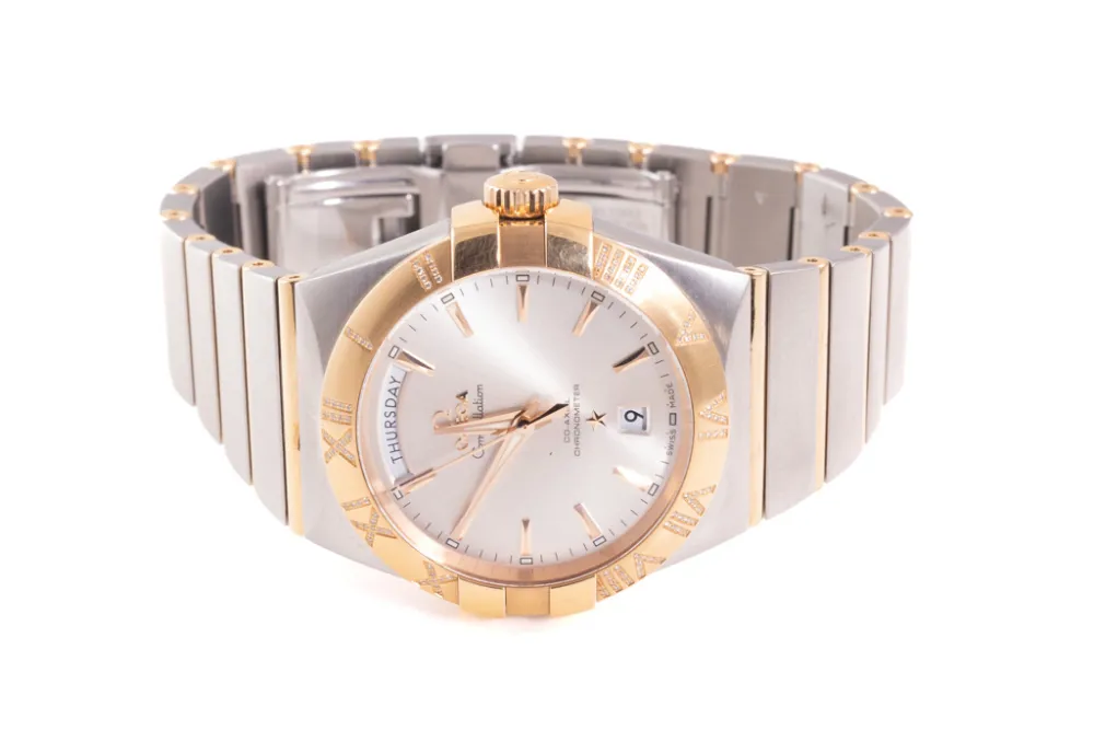 Omega Constellation 123.25.38.22.02.001 38mm Rose gold and Stainless steel Silver