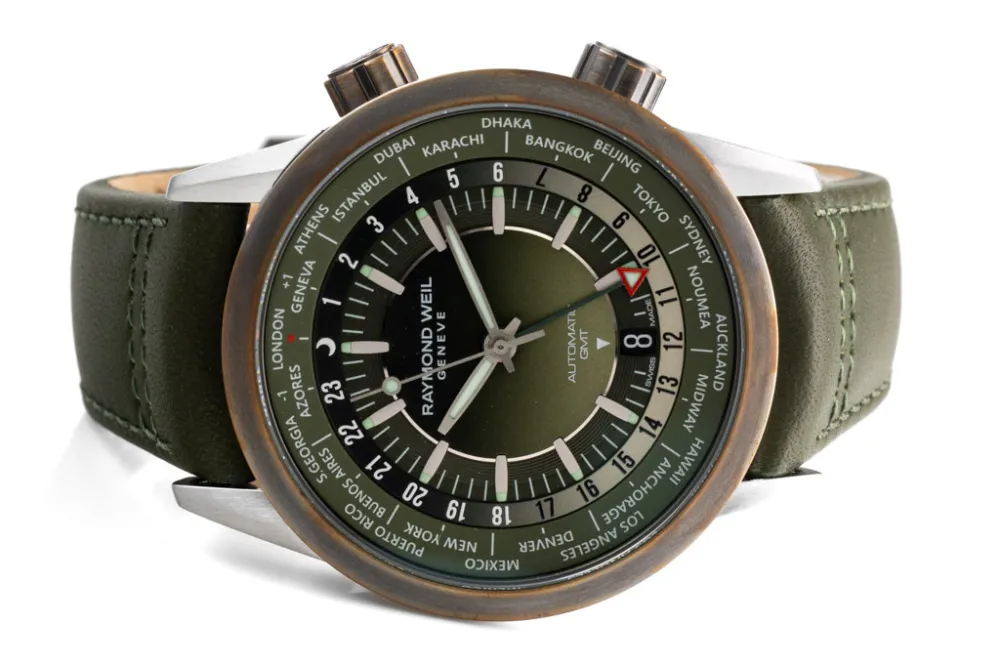 Raymond Weil Freelancer 2765-SBC-52001 40.5mm Bronze and Stainless steel Green