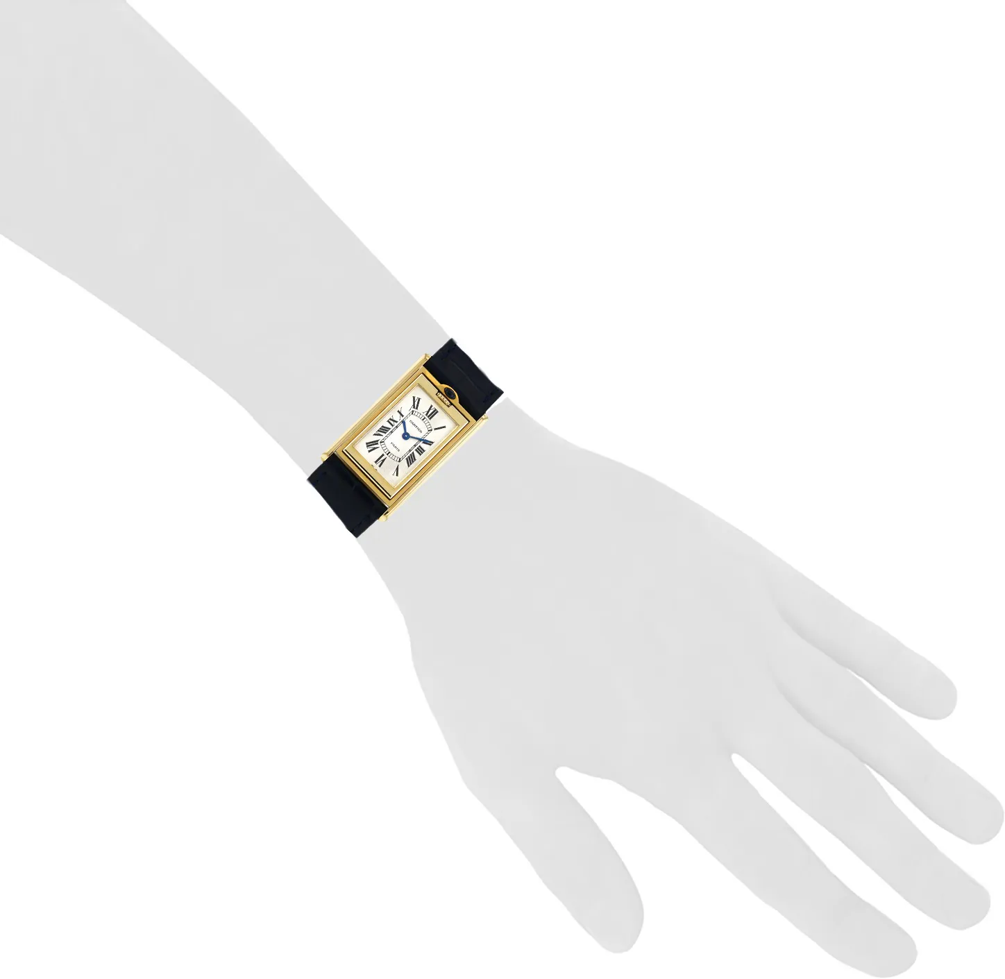 Cartier Tank 2782 23mm Yellow gold Silver 1