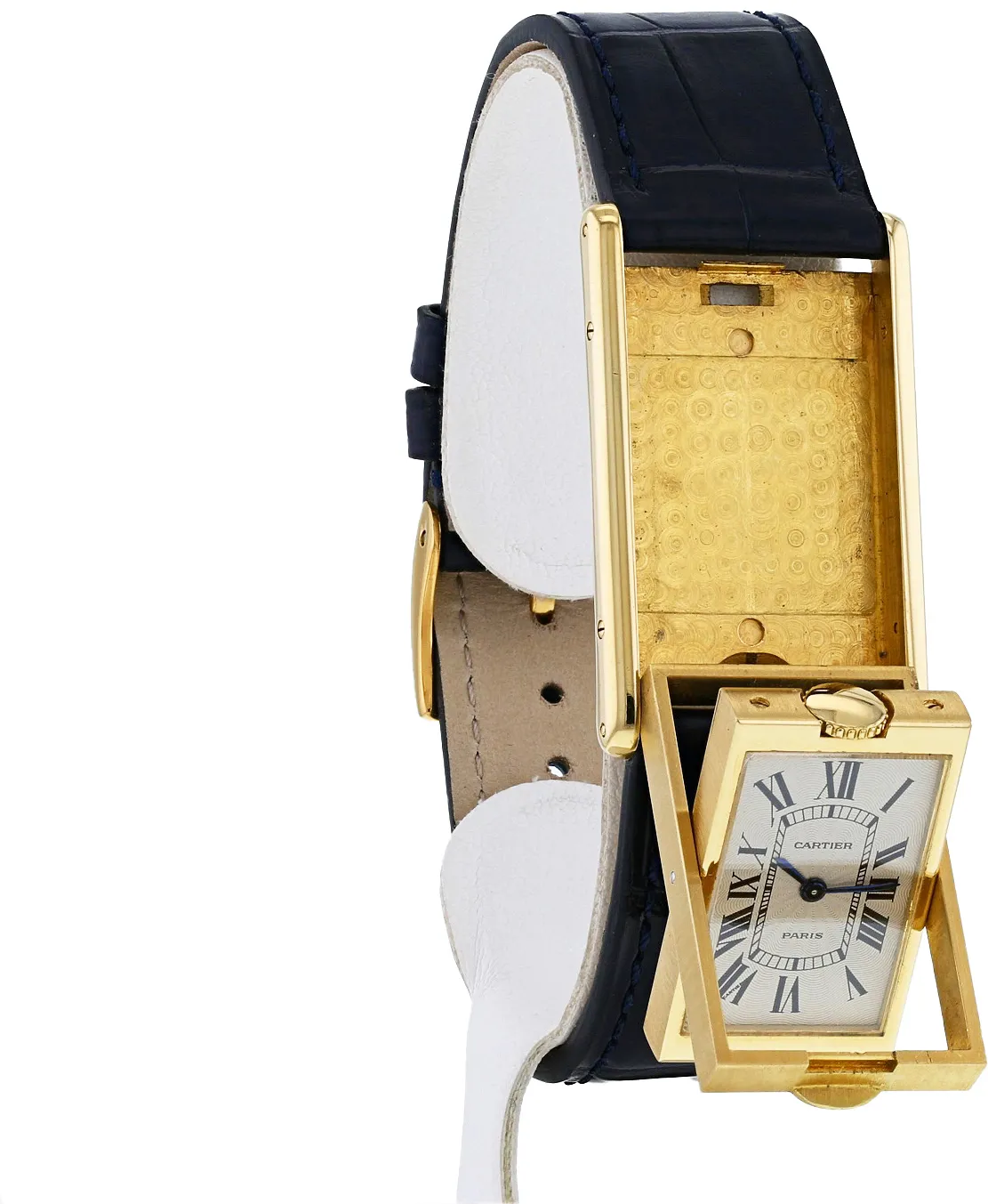 Cartier Tank 2782 23mm Yellow gold Silver 3