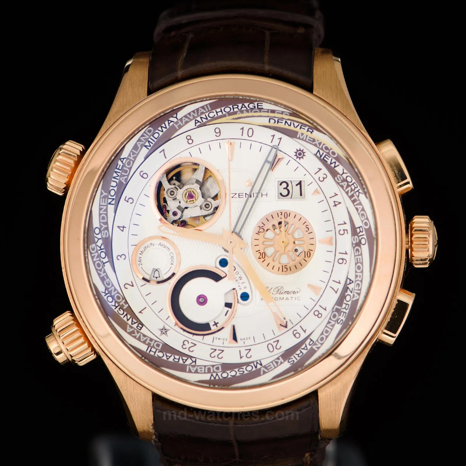 Zenith El Primero 18.0520.4046 46mm Rose gold Silver 2