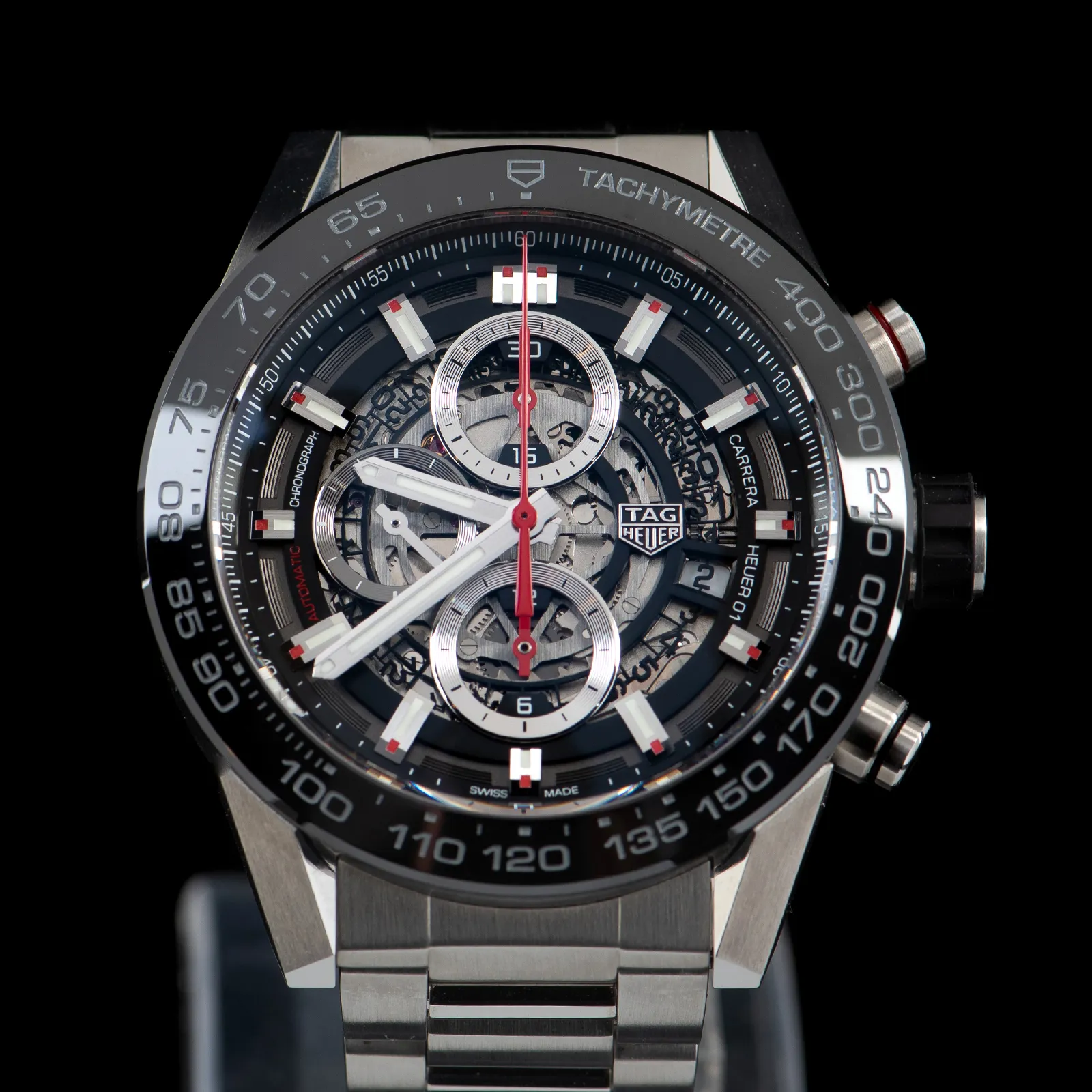 TAG Heuer Carrera CAR2A1W.BA0703 43mm Stainless steel Skeleton