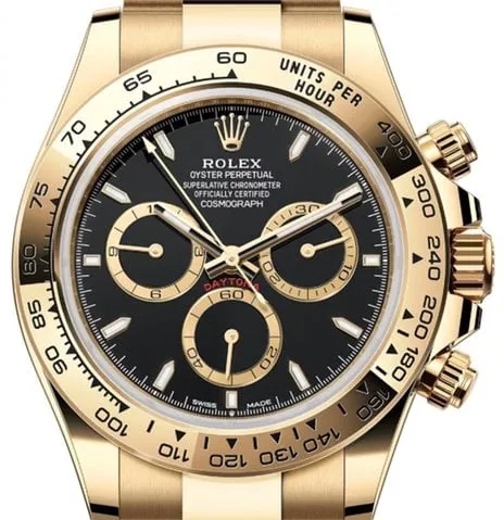 Rolex Daytona 126508 40mm Yellow gold Black