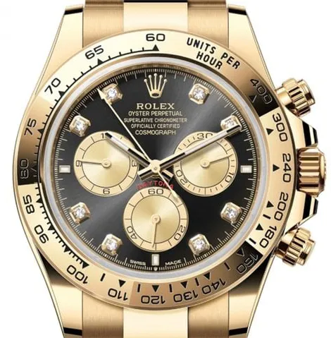 Rolex Daytona 126508 40mm Yellow gold Black