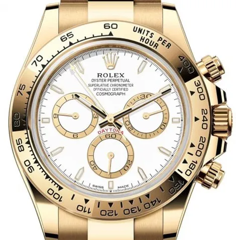 Rolex Daytona 126508 40mm Yellow gold White