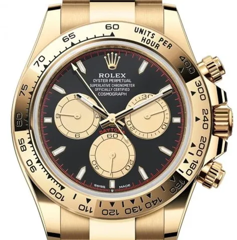 Rolex Daytona 126508 40mm Yellow gold Black