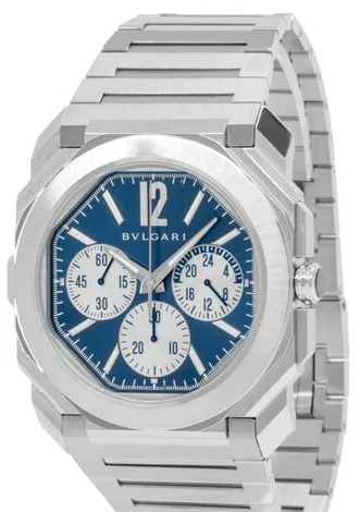 Bulgari Octo 103467 43mm Stainless steel Blue