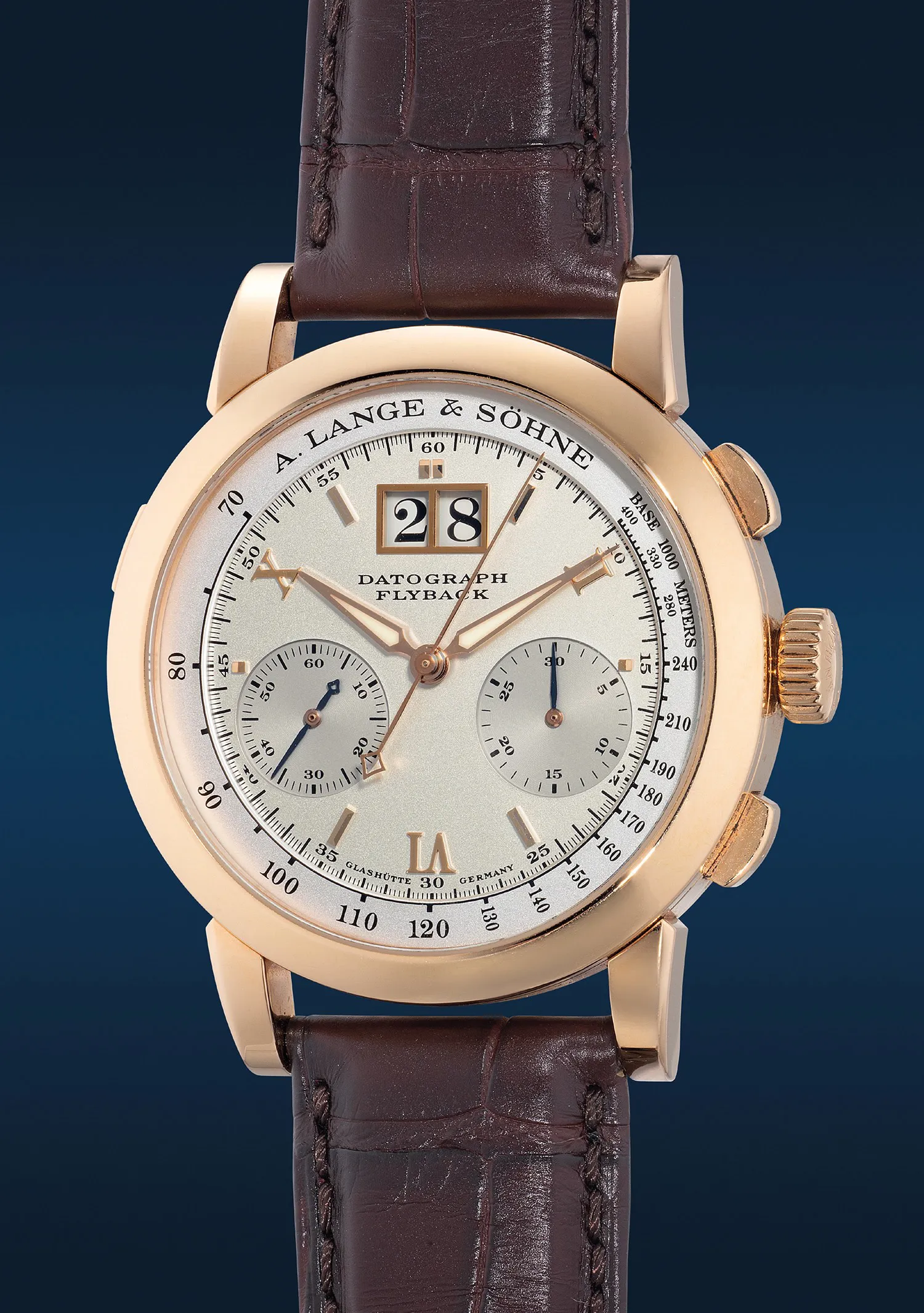 A. Lange & Söhne Double Split 404.032 39mm Rose gold Silver