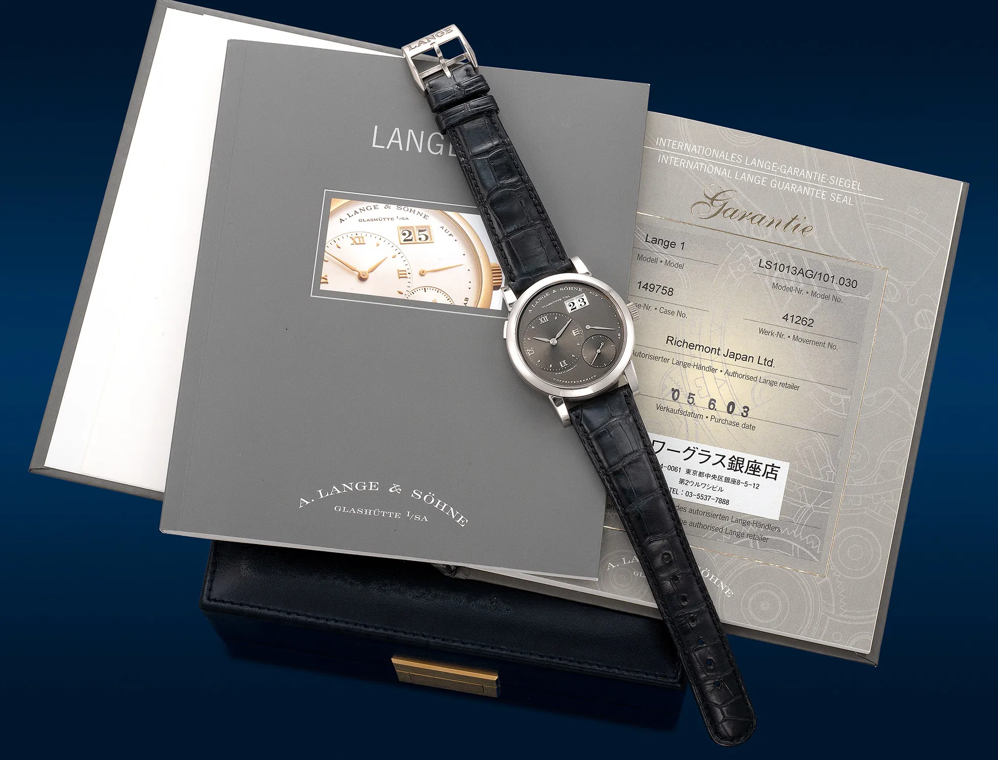 A. Lange & Söhne Lange 1 101.030 38.5mm White gold Gray 1