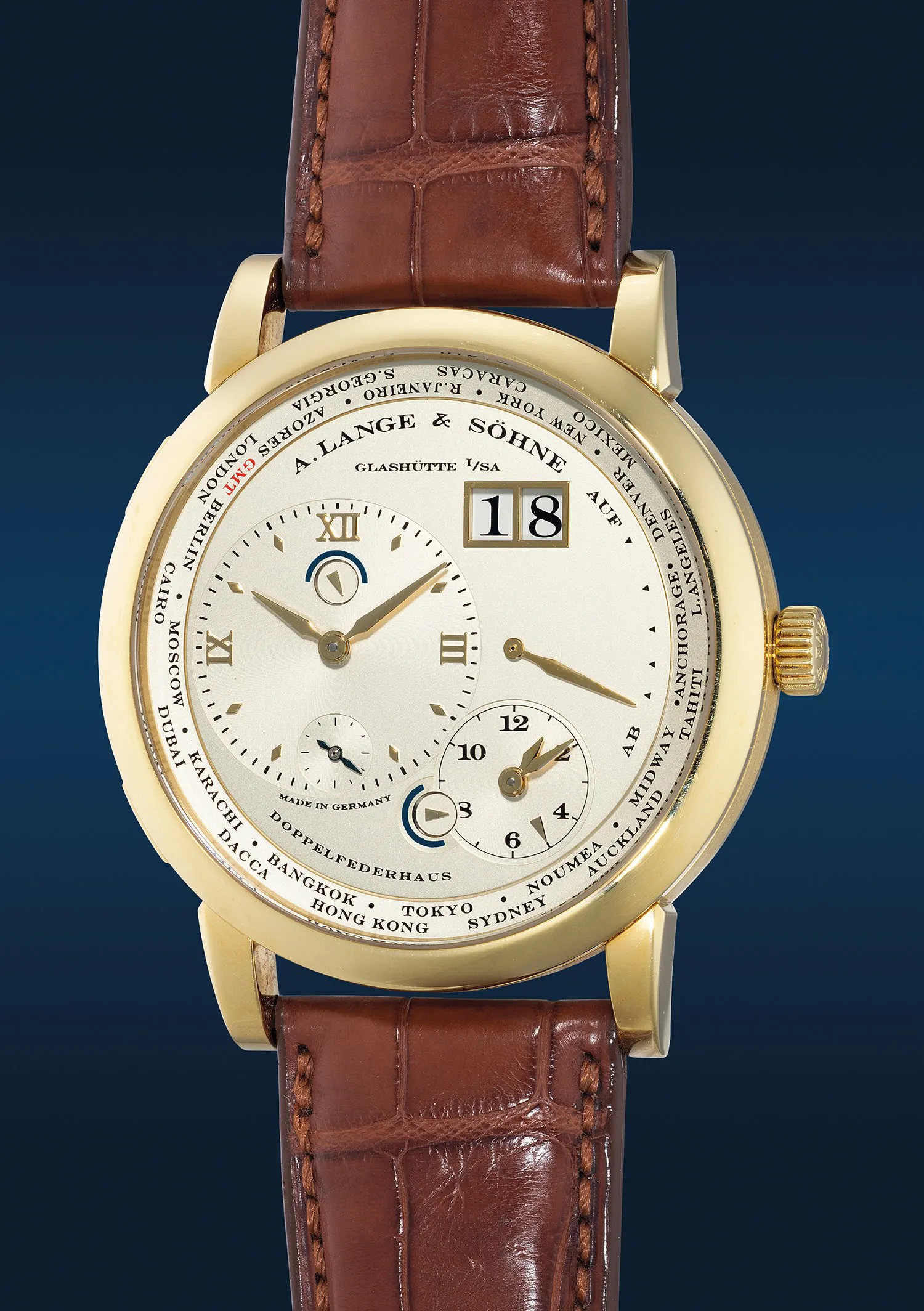 A. Lange & Söhne Lange 1 116.021 42mm Yellow gold Silver