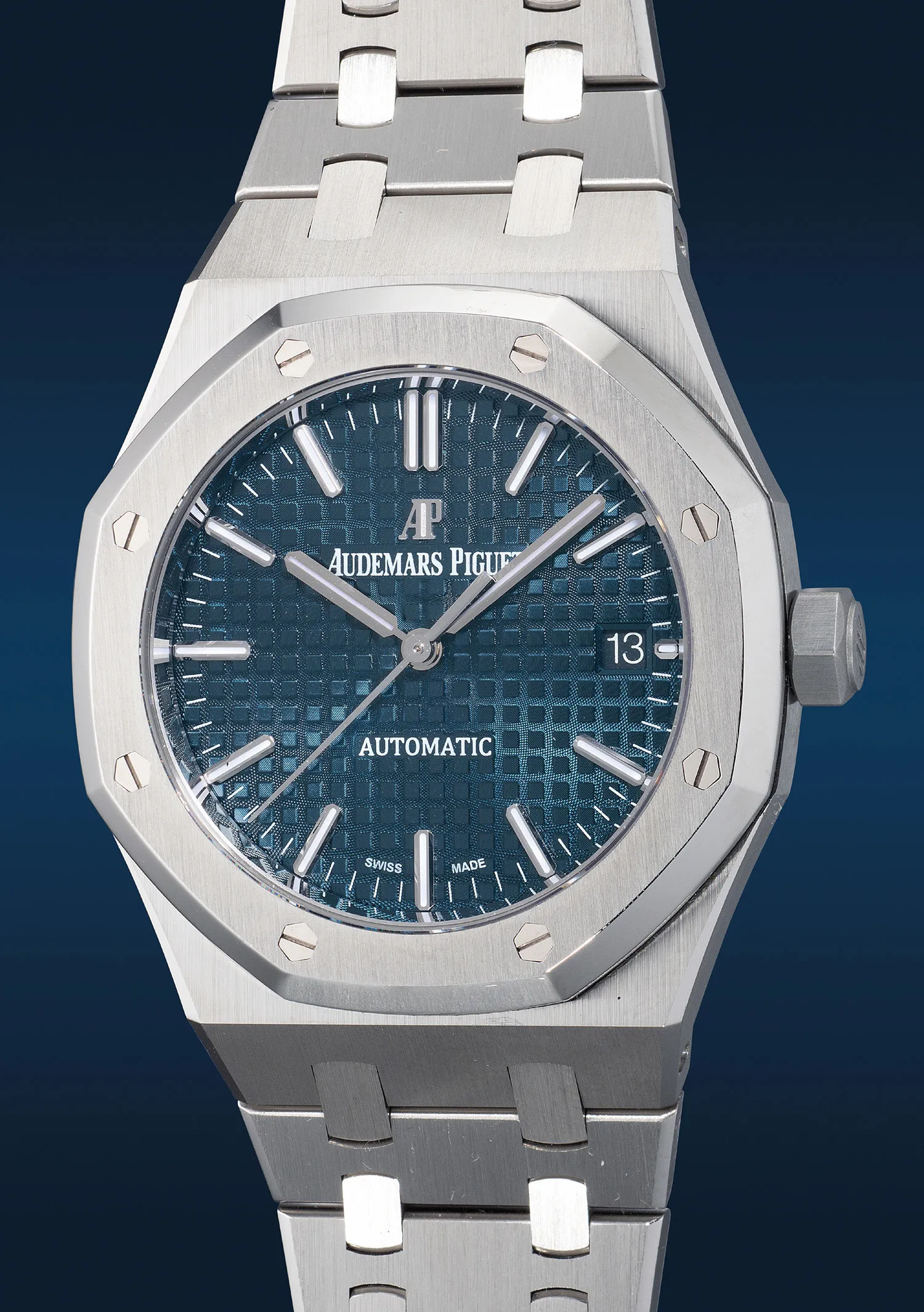 Audemars Piguet Royal Oak 15450ST.OO.1256ST.03 37mm Stainless steel Blue