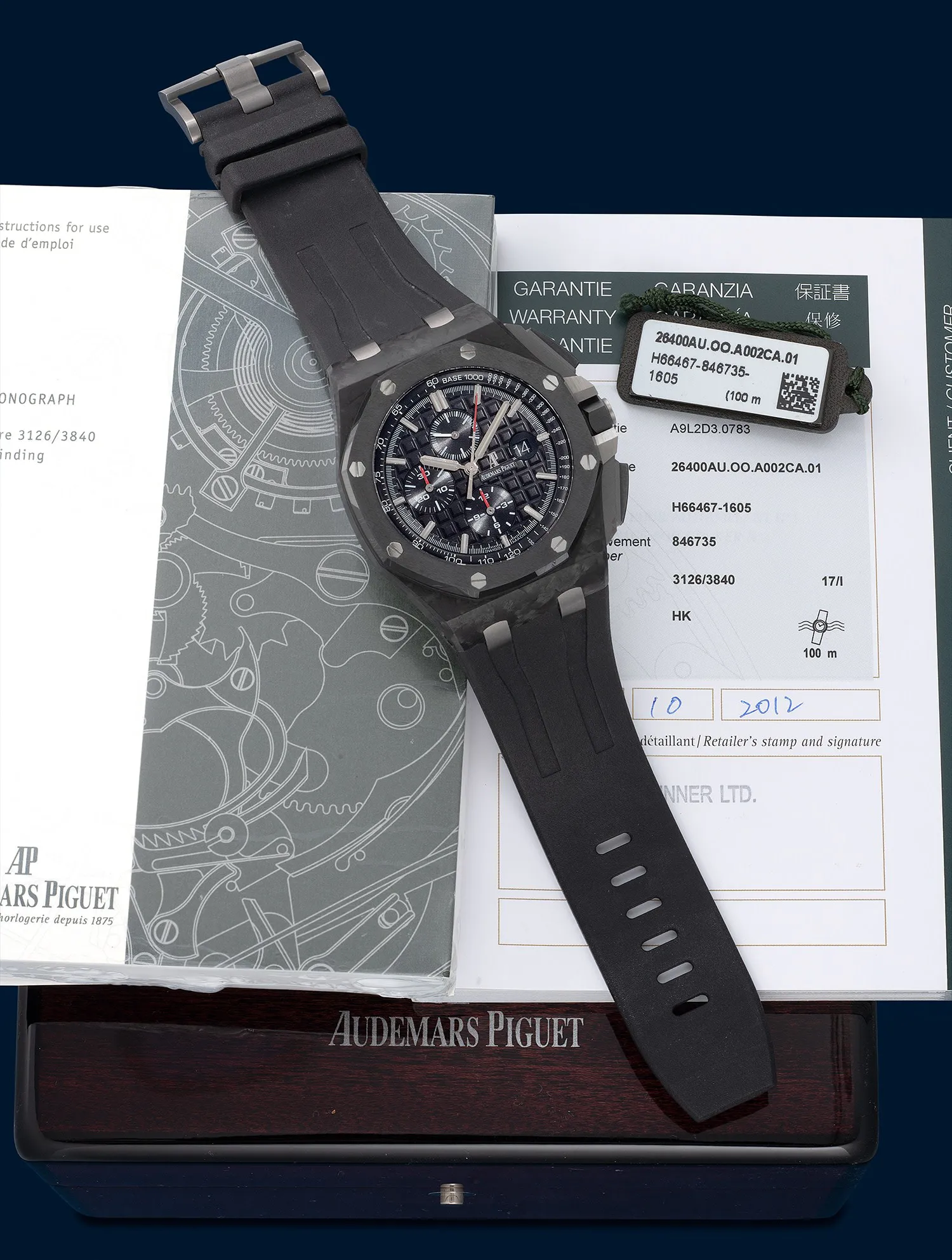 Audemars Piguet Royal Oak Offshore 26400AU.OO.A002CA.01 44mm Carbon fiber and Ceramic Black 1